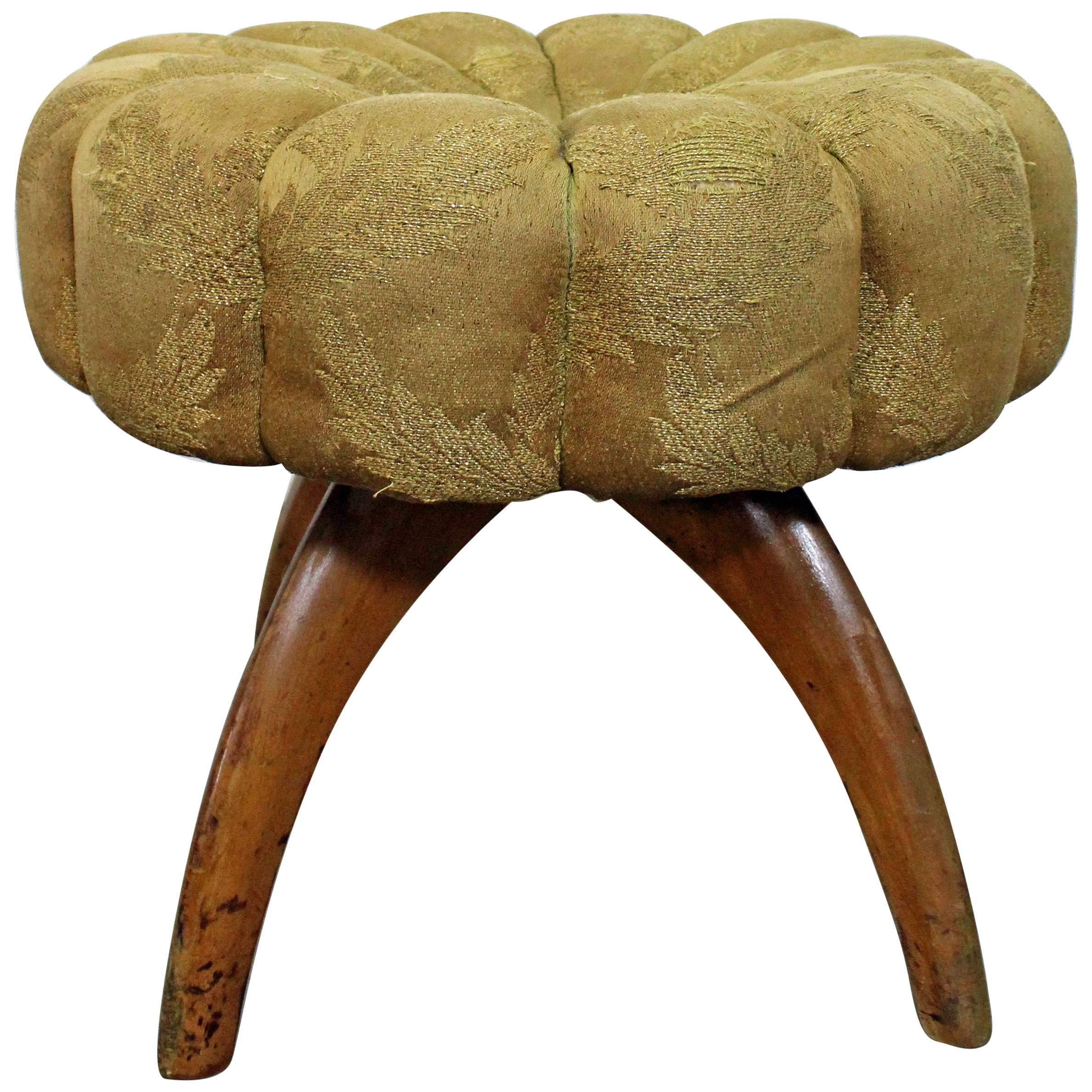 Mid-Century Modern Heywood-Wakefield 'Kohinoor' Vanity Stool or Pouf