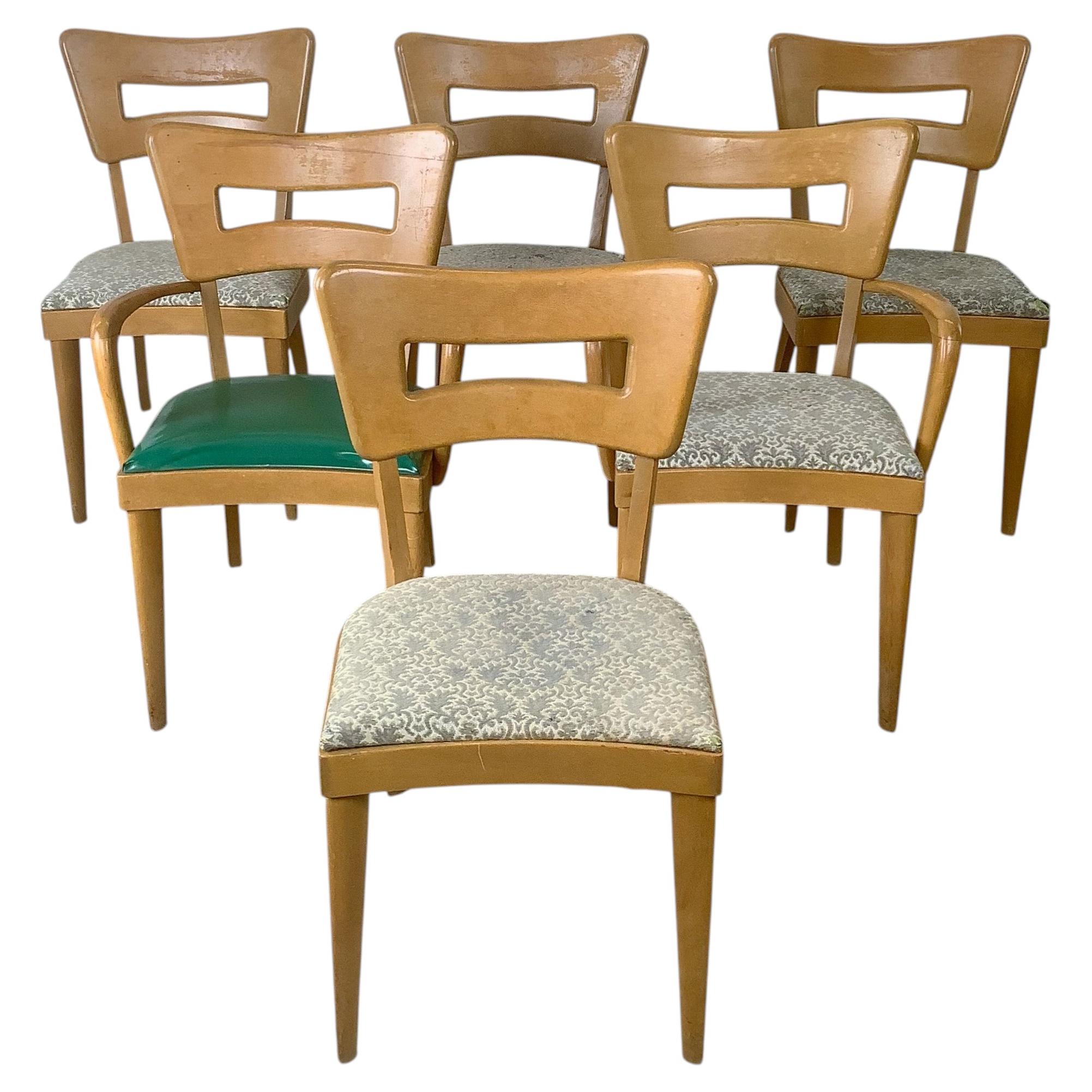 Mid-Century Modern Heywood-Wakefield M 154 Dining Chairs - Set of 6 For Sale