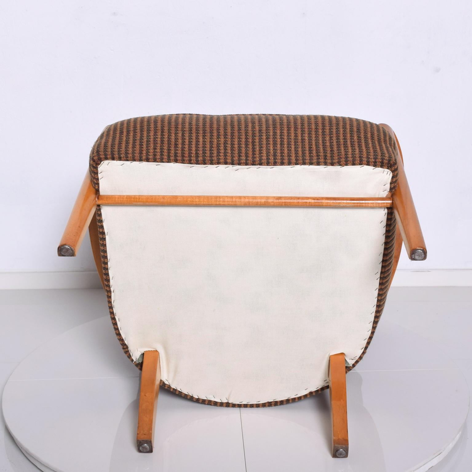 Art Deco Mid-Century Modern Heywood Wakefield Maple Lounge Chair, 1950s