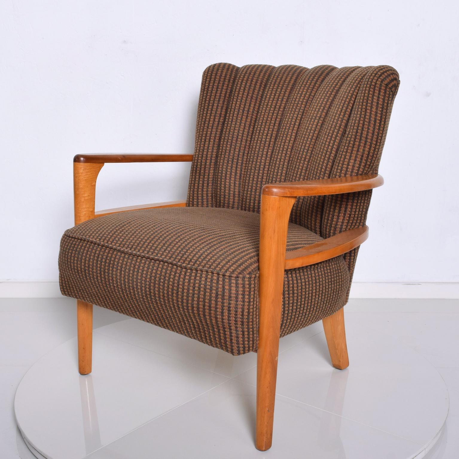 American Mid-Century Modern Heywood Wakefield Maple Lounge Chair, 1950s