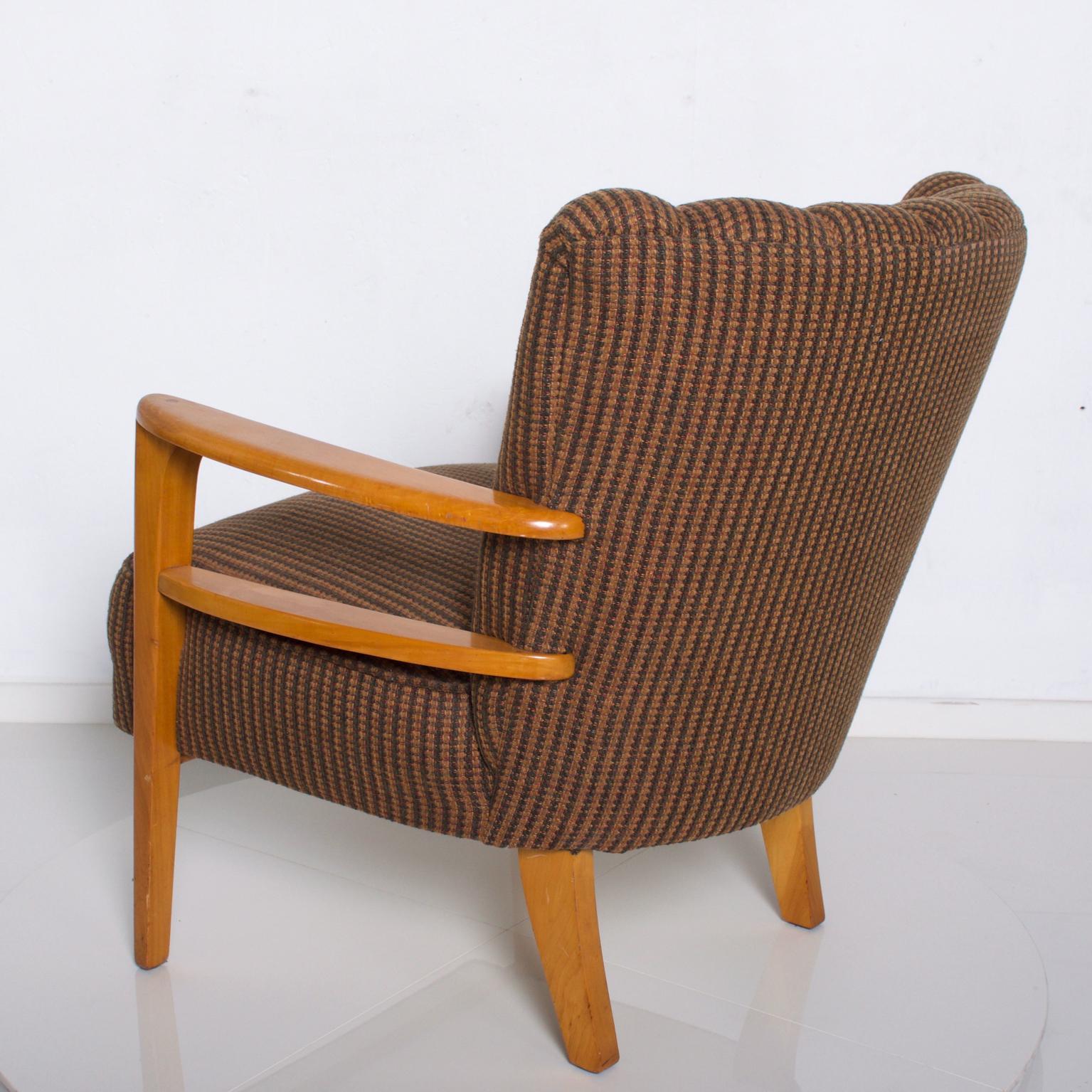 Mid-Century Modern Heywood Wakefield Maple Lounge Chair, 1950s In Good Condition In Chula Vista, CA