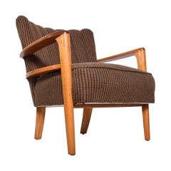 Vintage Mid-Century Modern Heywood Wakefield Maple Lounge Chair, 1950s