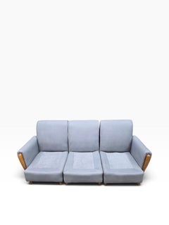 Sofá modular seccional Heywood Wakefield de estilo «Mid Century Modern», recién retapizado