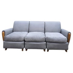 Sofá modular seccional Heywood Wakefield de estilo «Mid Century Modern», recién retapizado