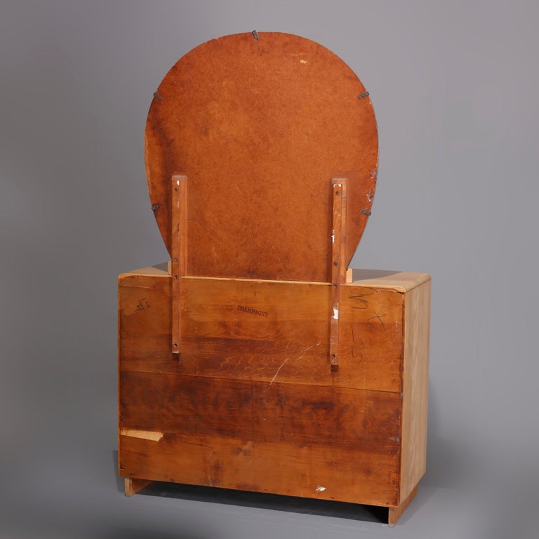 MidCentury Modern Heywood Wakefield Rio Mirrored Dresser Champagne