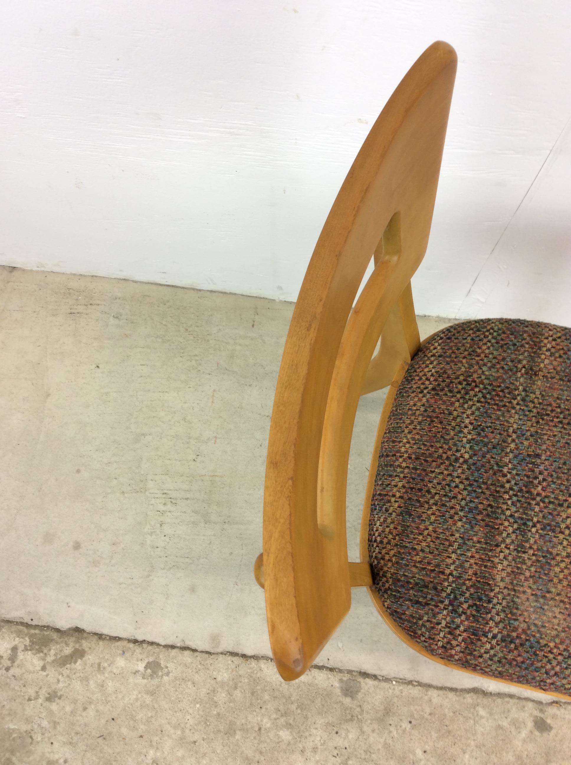 20th Century Mid Century Modern Heywood Wakefield Side Chair For Sale