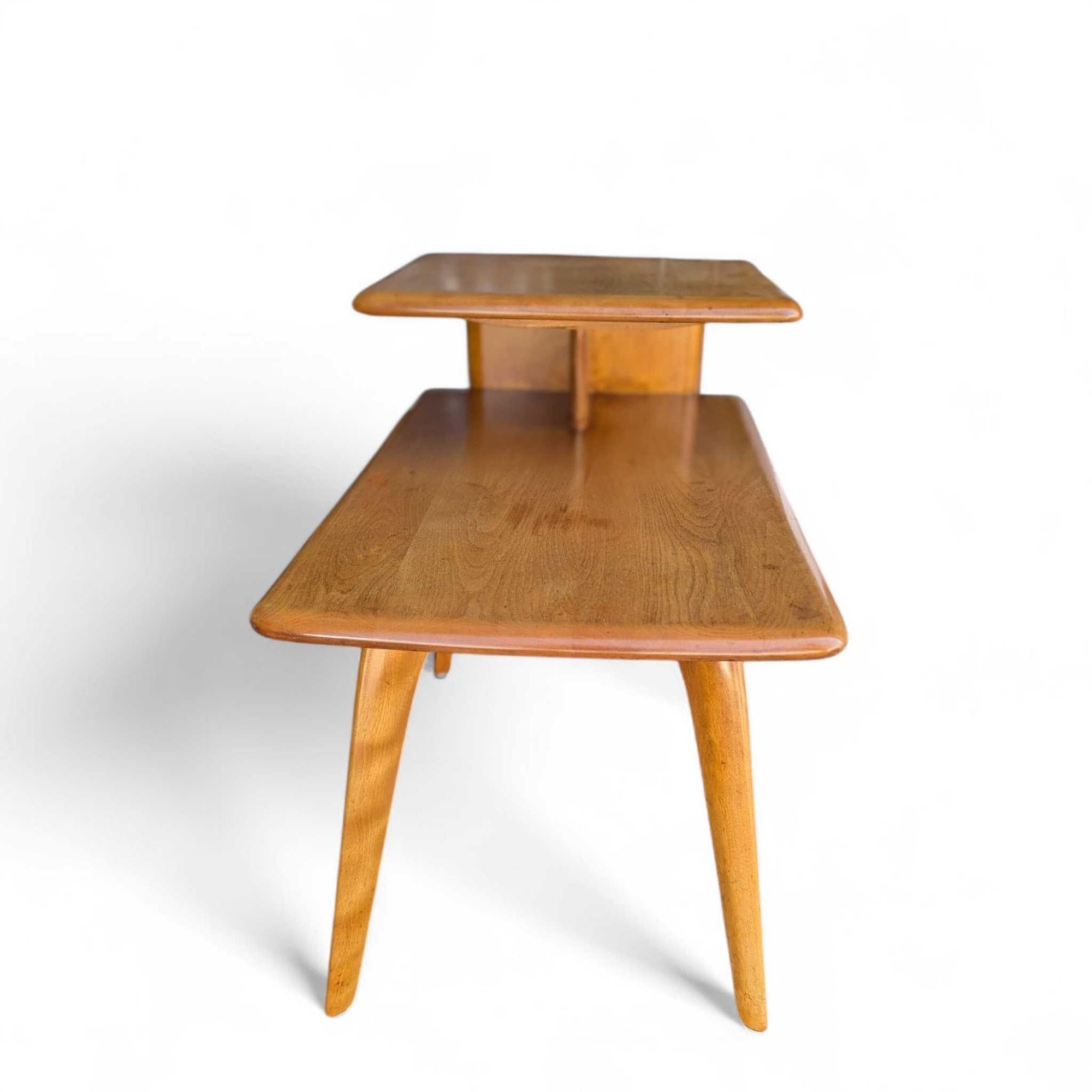 Table d'appoint Heywood Wakefield Blonde Birch M1527G en vente 5