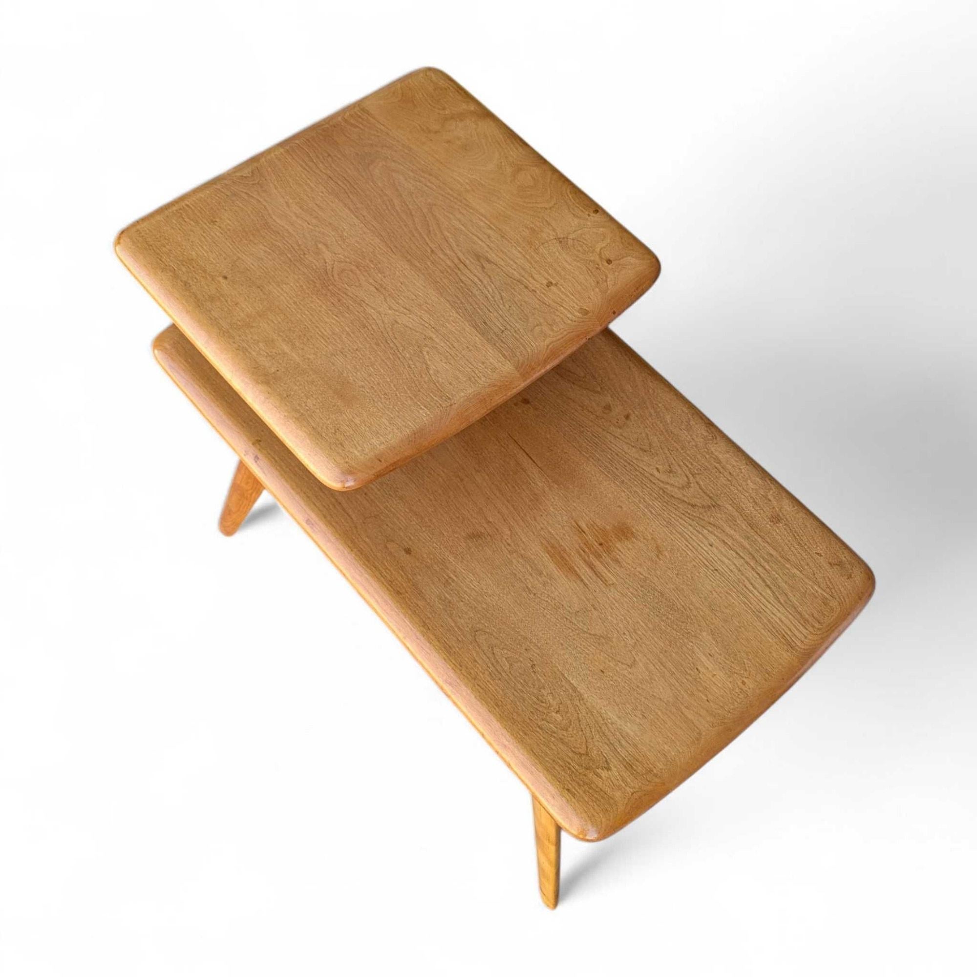 Table d'appoint Heywood Wakefield Blonde Birch M1527G en vente 11