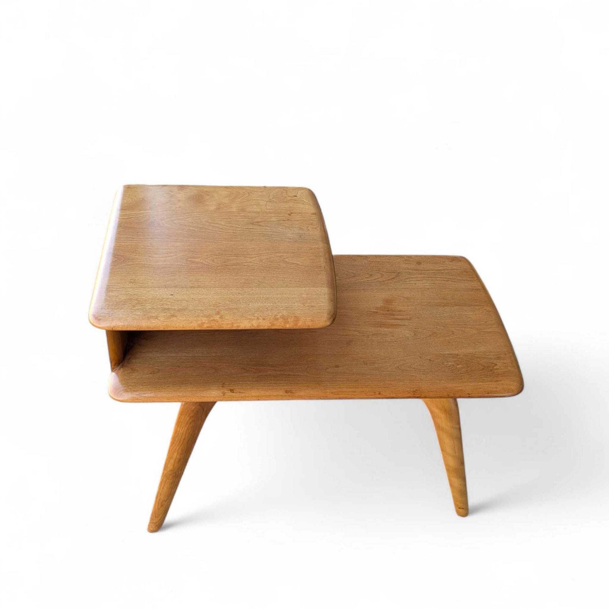 Table d'appoint Heywood Wakefield Blonde Birch M1527G en vente 12