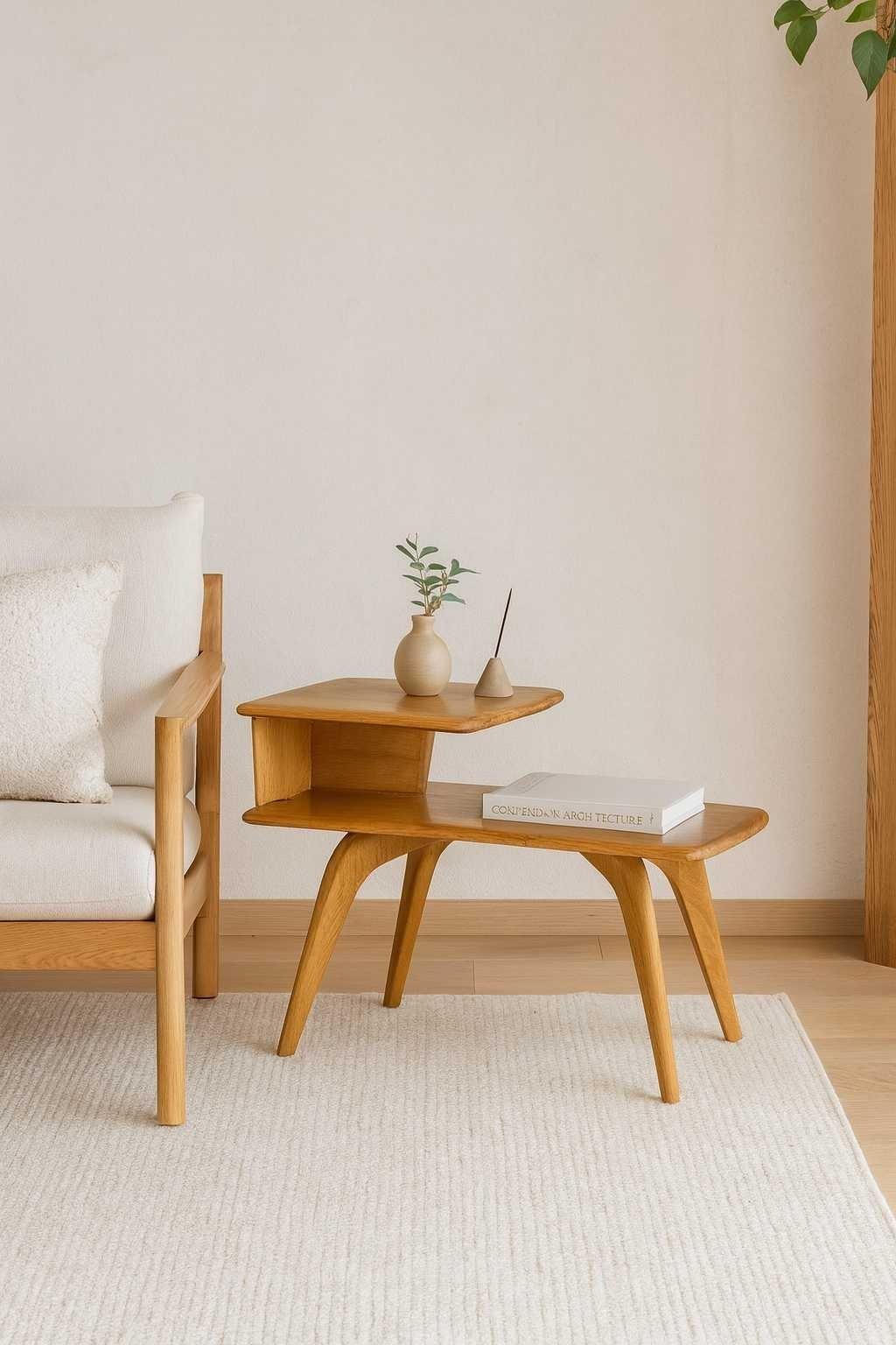 Table d'appoint Heywood Wakefield Blonde Birch M1527G en vente 1