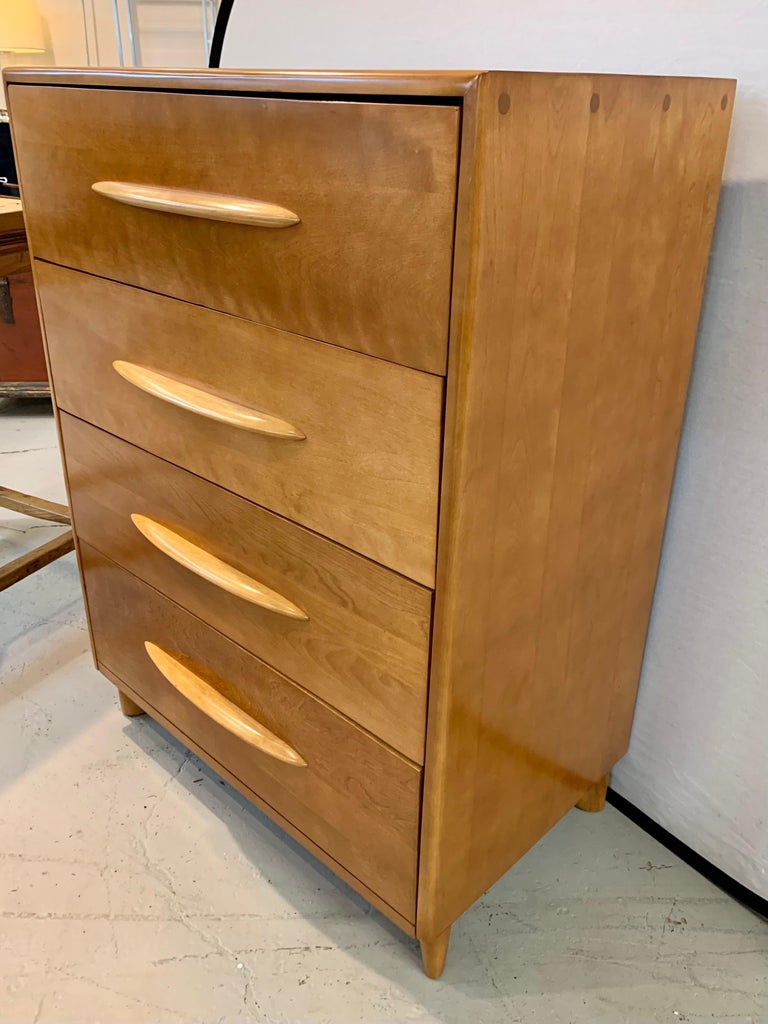 MidCentury Modern Heywood Wakefield Tall Chest of Drawers Highboy