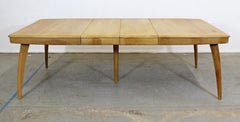 Mid-Century Modern Heywood Wakefield Wheat Extendable Dining Table