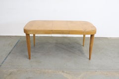 Mid-Century Modern Heywood Wakefield Champagne Extendable Dining Table