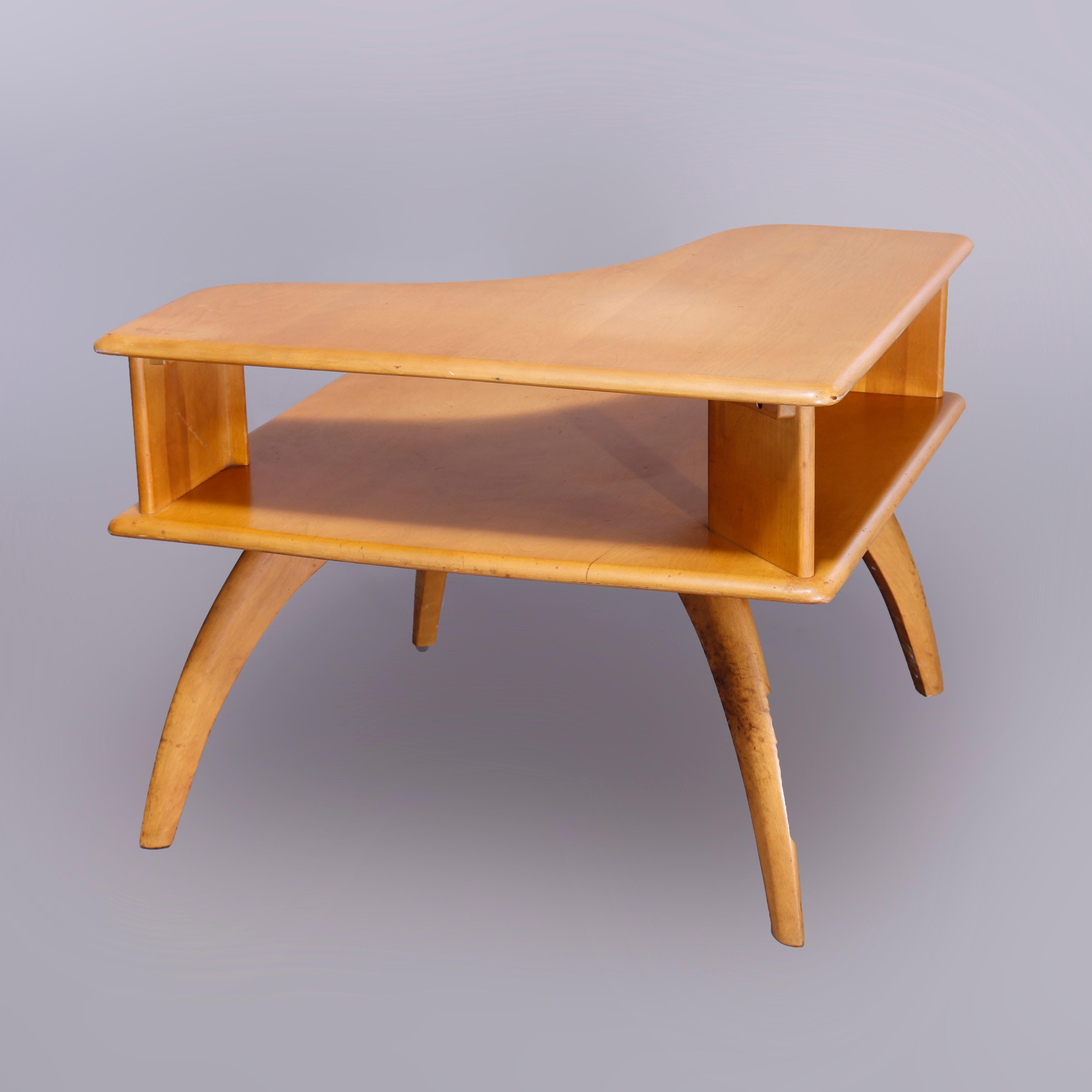 mid century modern corner table