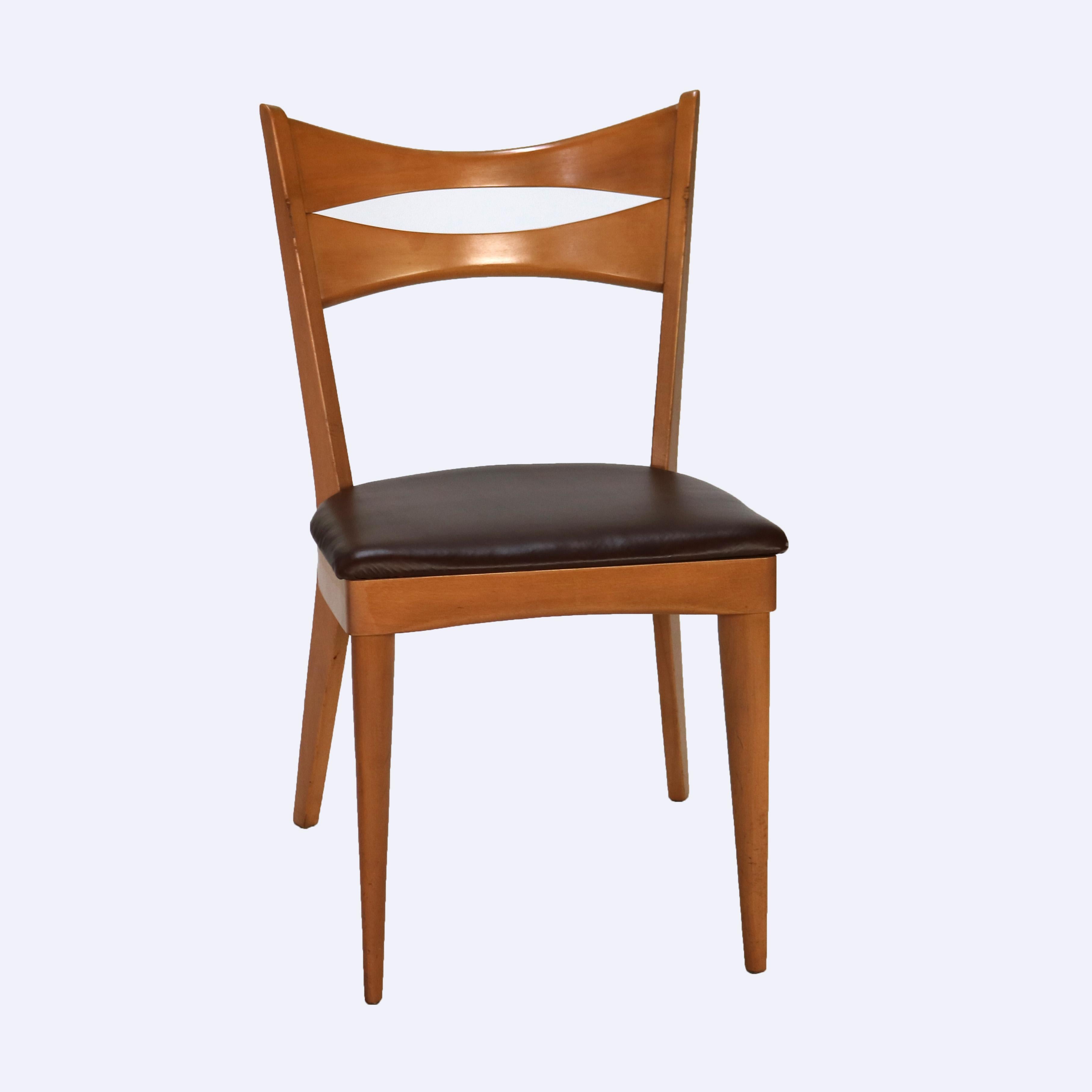 Heywood Wakefield Wishbone ensemble de salle à manger moderne du milieu du siècle dernier en vente 5