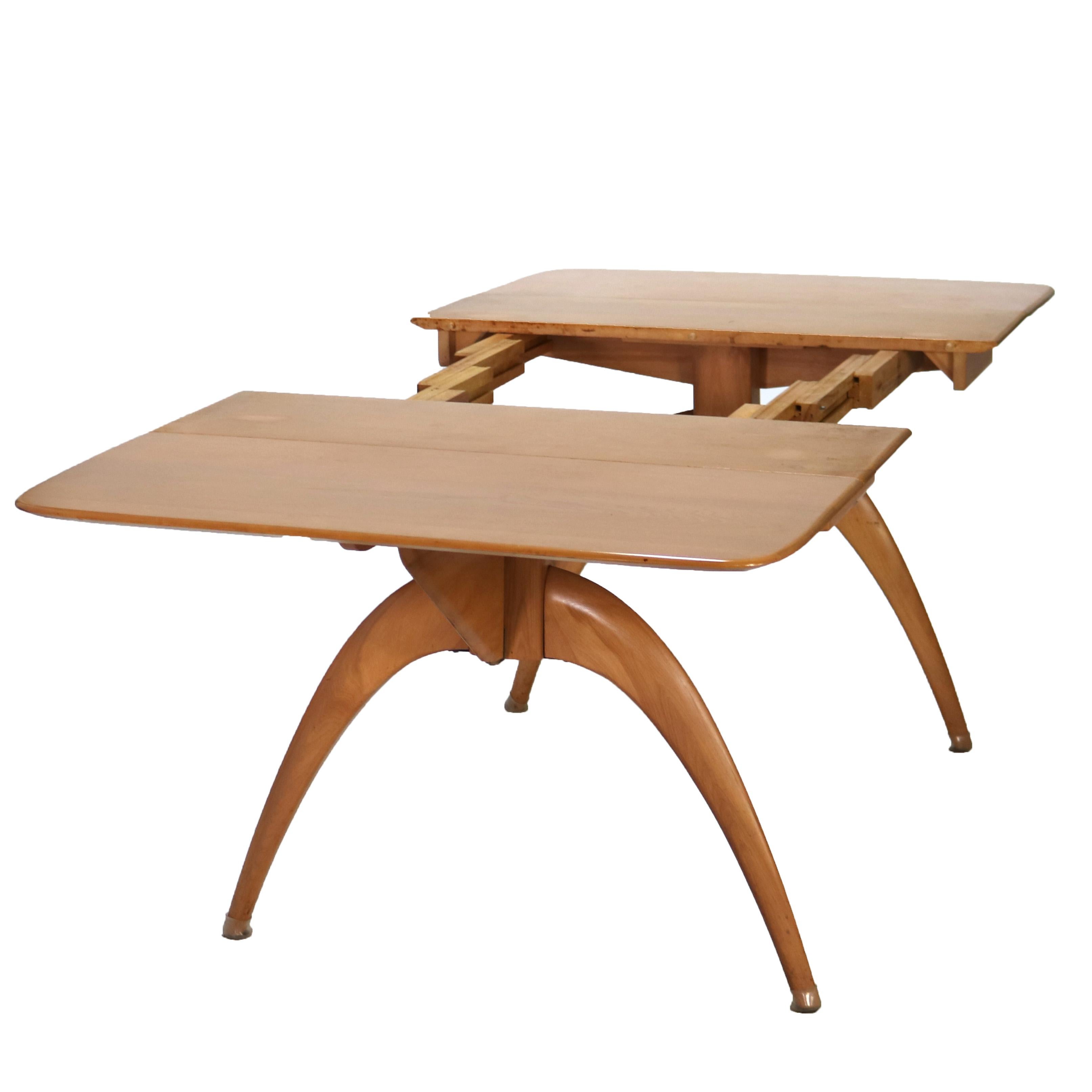20ième siècle Heywood Wakefield Wishbone ensemble de salle à manger moderne du milieu du siècle dernier en vente