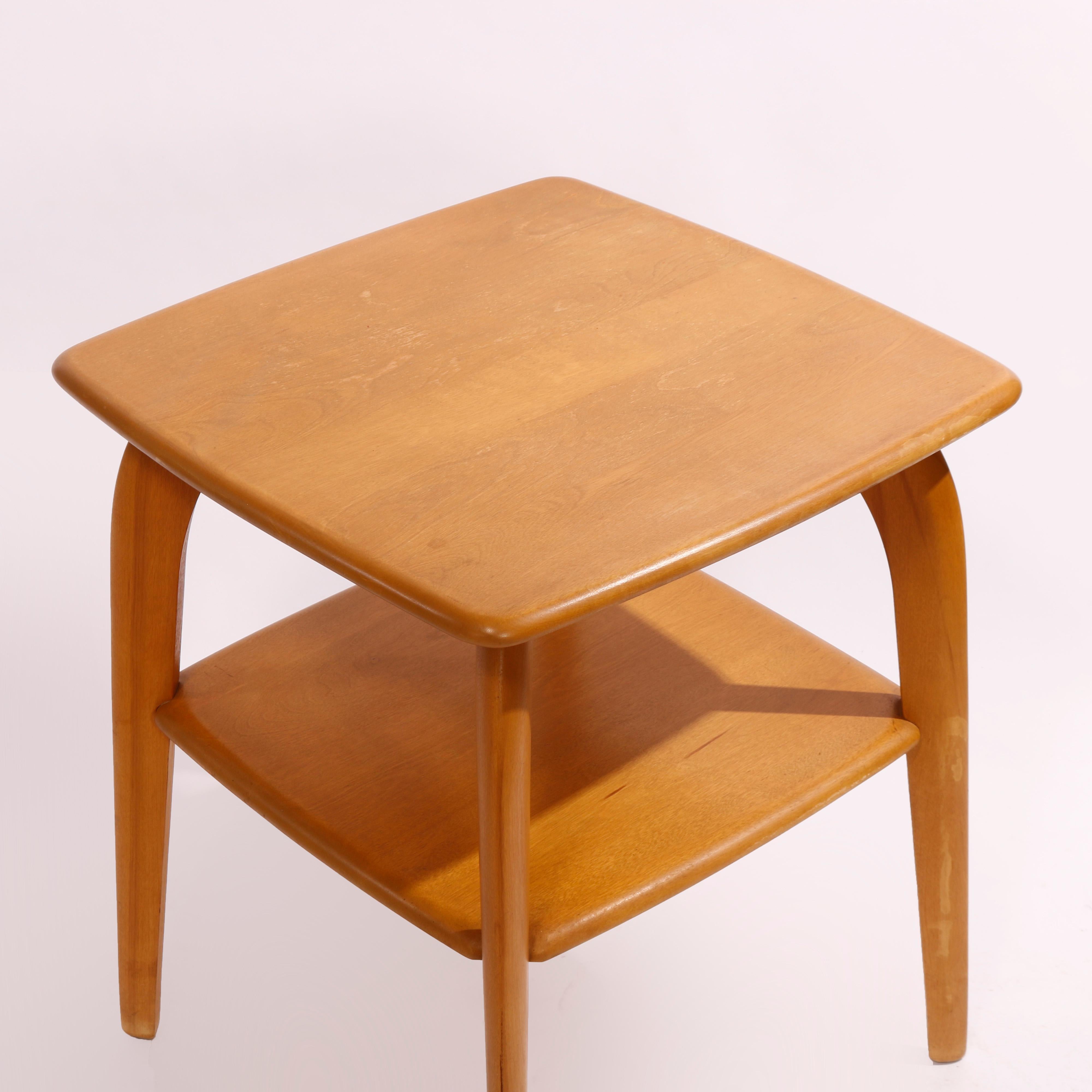 20th Century Mid-Century Modern Heywood Wakefield Wishbone Side Table, Circa 1950