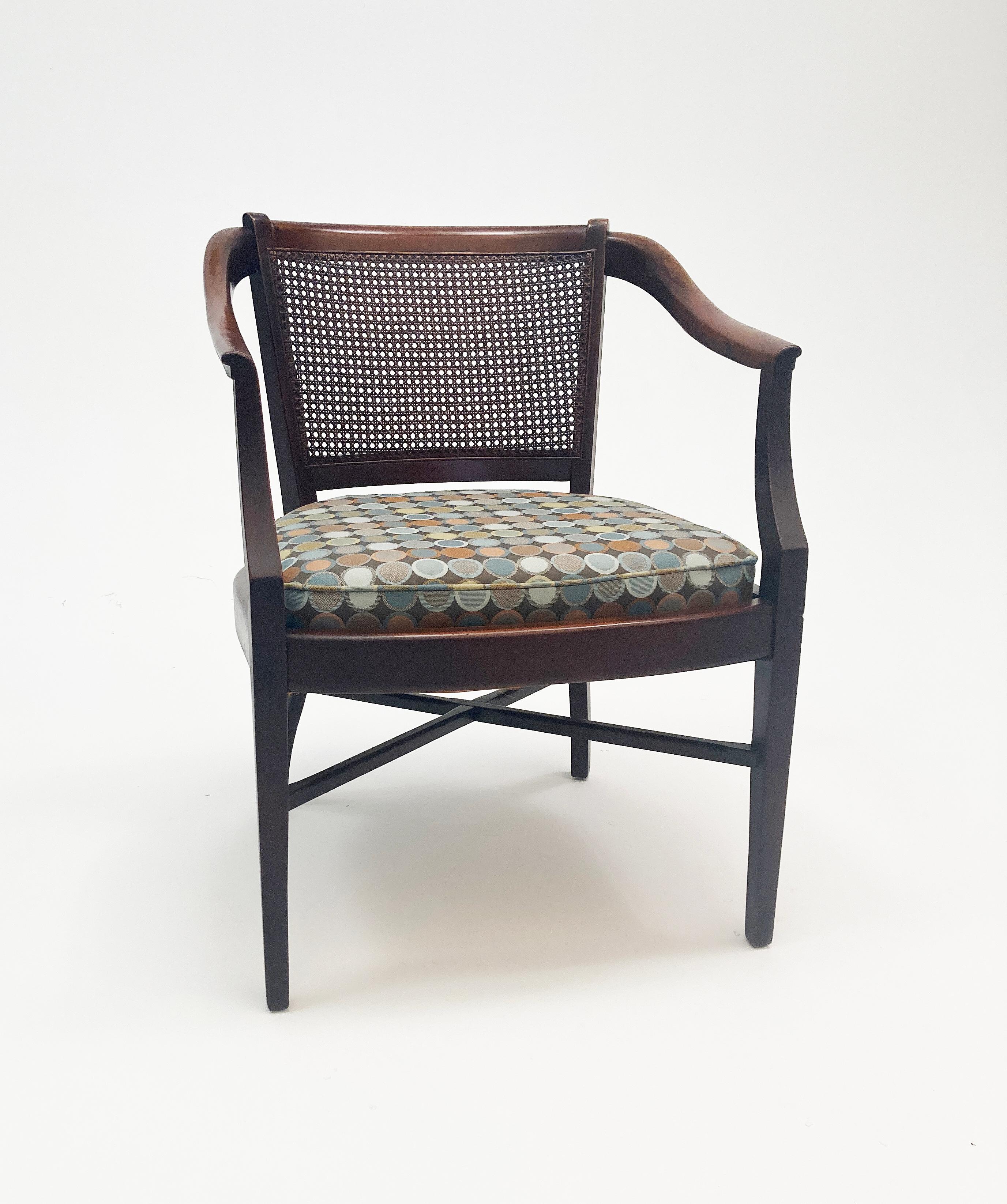 Chaise Hickory Co. mi-siècle moderne Chaise à accoudoirs en forme de canne  Bon état - En vente à Louisville, KY