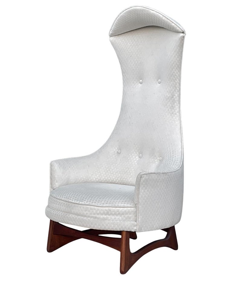 MidCentury Modern High Back King Canopy Lounge Chair by Adrian