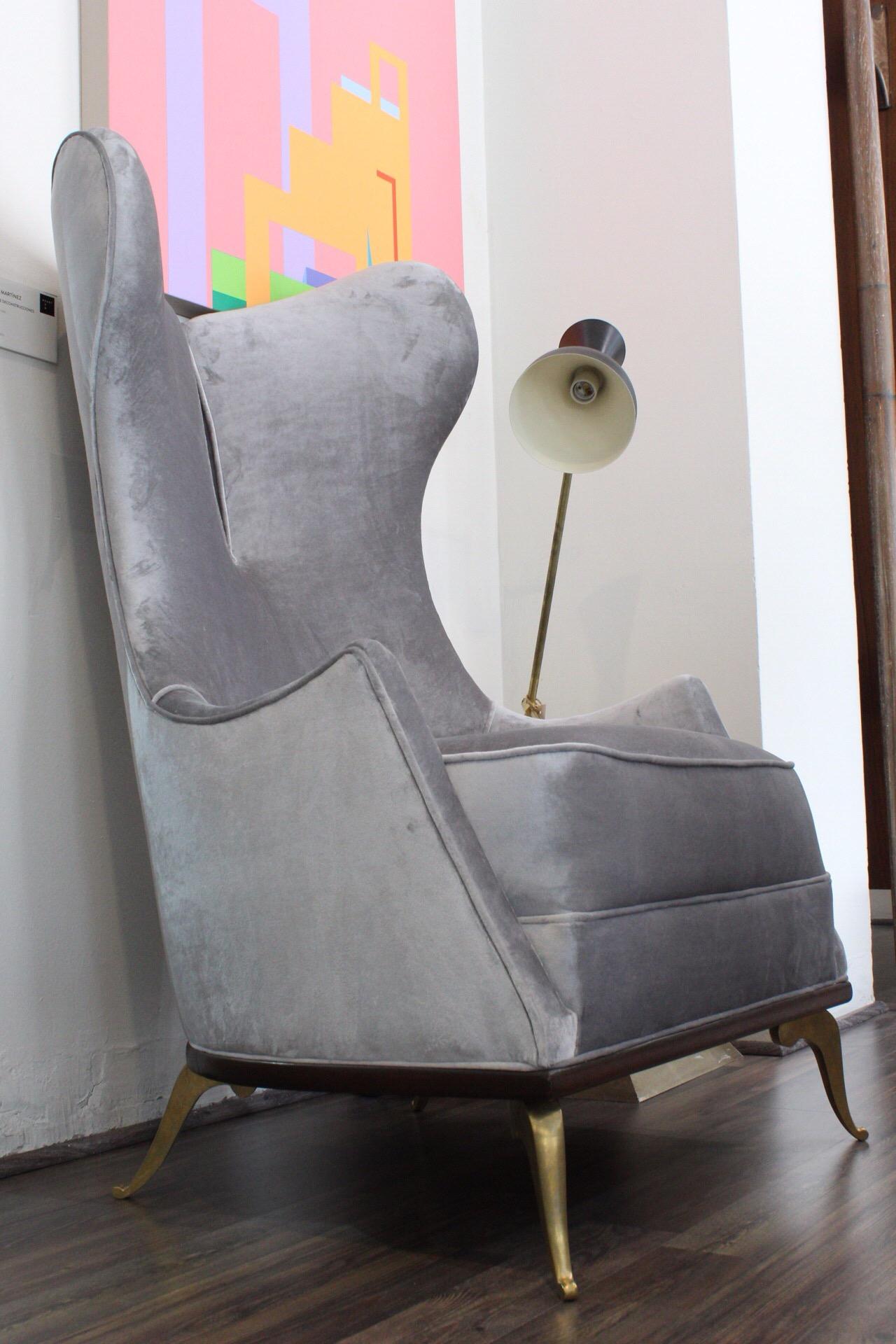 Mid-Century Modern High Back Lounge Chair after Arturo Pani 3