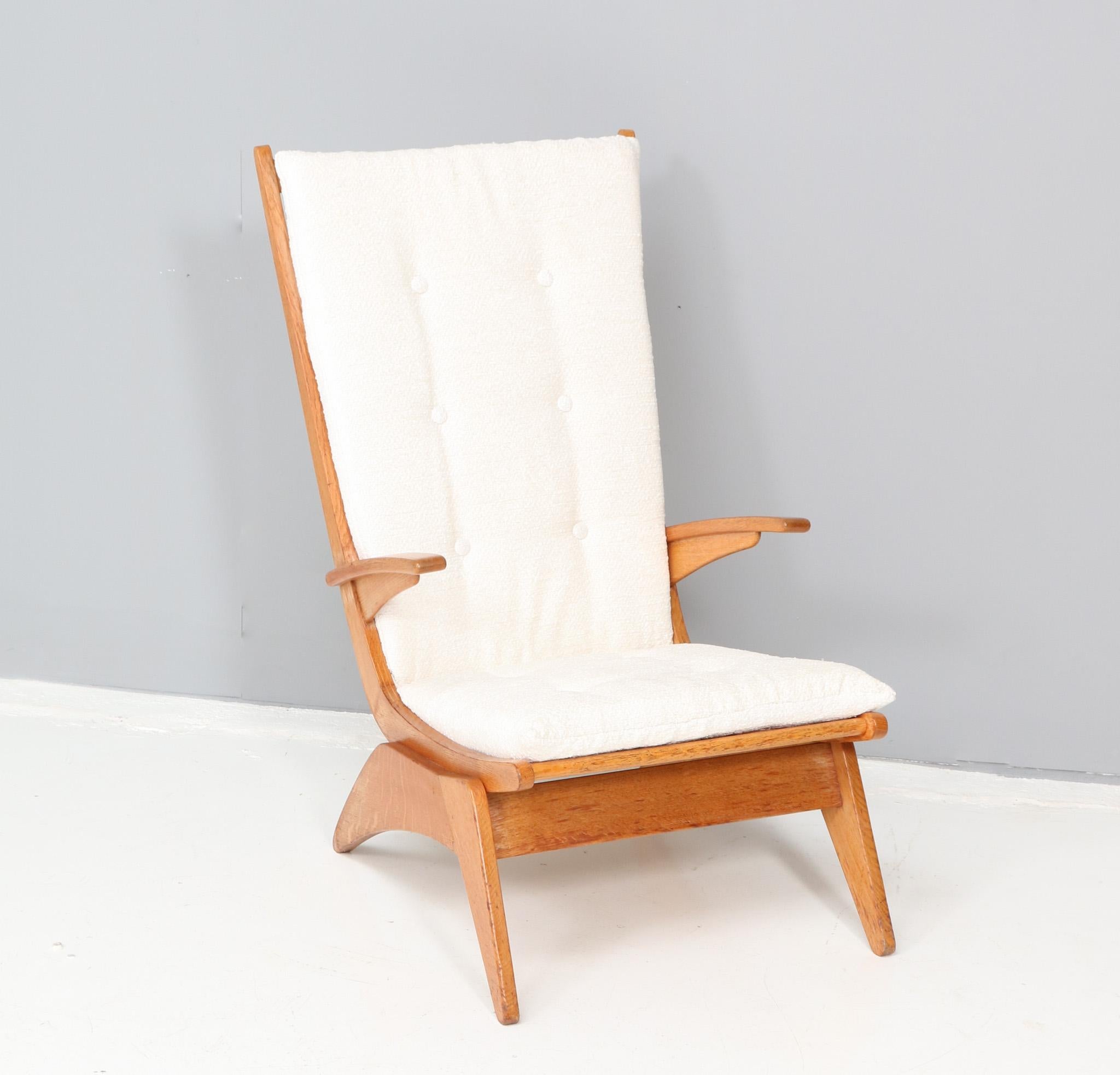 Moderner Loungesessel mit hoher Rückenlehne aus der Jahrhundertmitte von Jan den Drijver für De Stijl, 1950er Jahre (Niederländisch) im Angebot