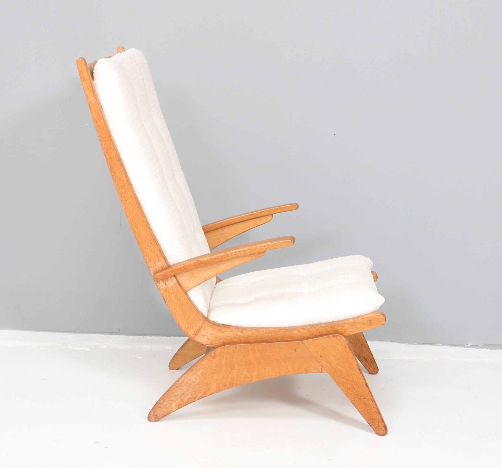 Mid-Century Modern High Back Lounge Chair by Jan den Drijver for De Stijl, 1950s For Sale 1