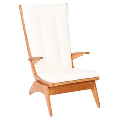 Retro Mid-Century Modern High Back Lounge Chair by Jan den Drijver for De Stijl, 1950s