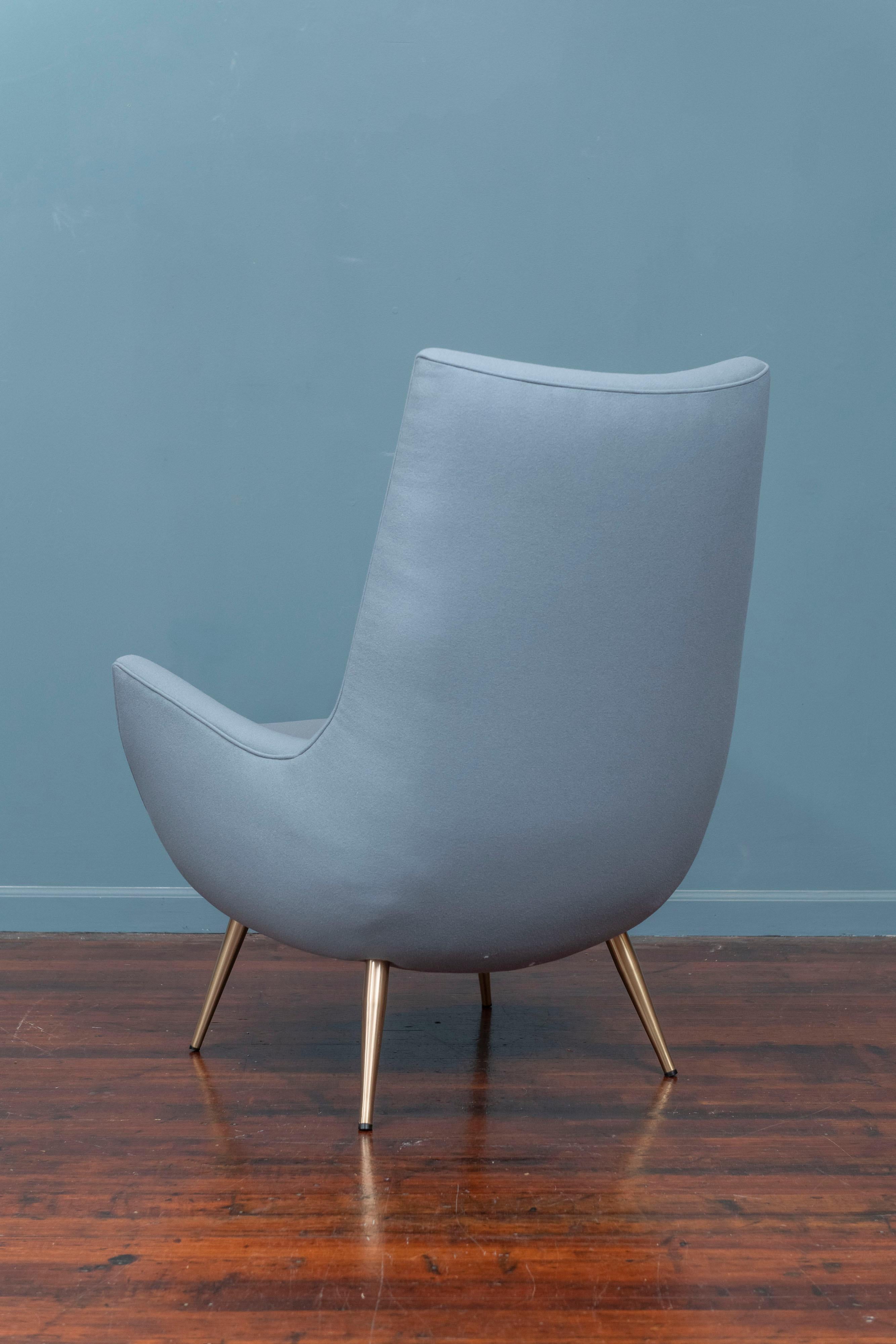 Mid-20th Century Mid-Century Modern High Back Lounge Chair