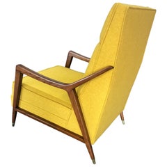Mid-Century Modern High-Back Lounge Chair