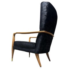Mid-Century Modern High Back Lounge Chair
