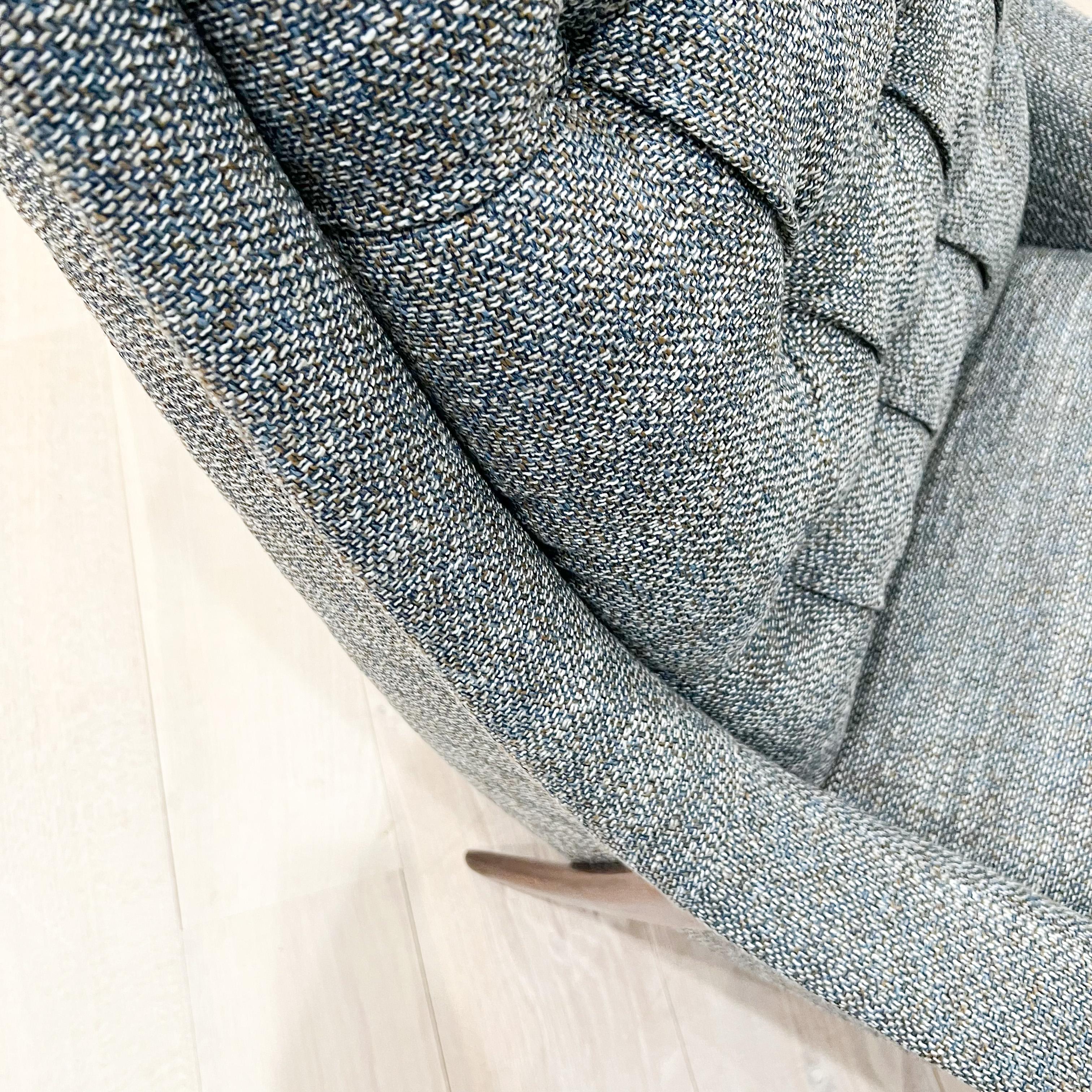 Mid-20th Century Mid-Century Modern High Back Tufted Lounge Chair by Kroehler, New Upholstery
