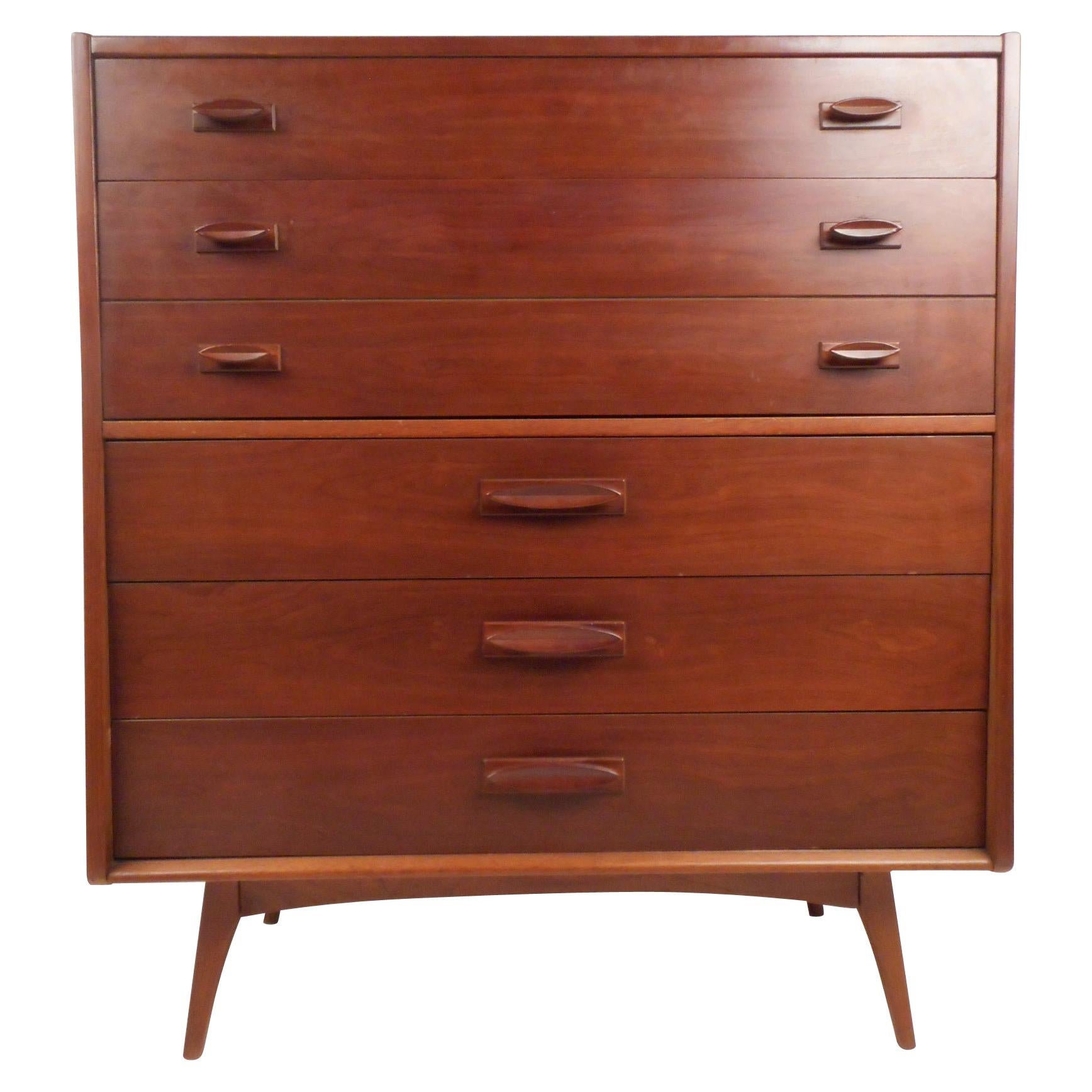 Mid-Century Modern High Dresser by United Furniture Corp.