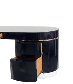 Mid-Century Modern High Gloss "Ponte" Desk