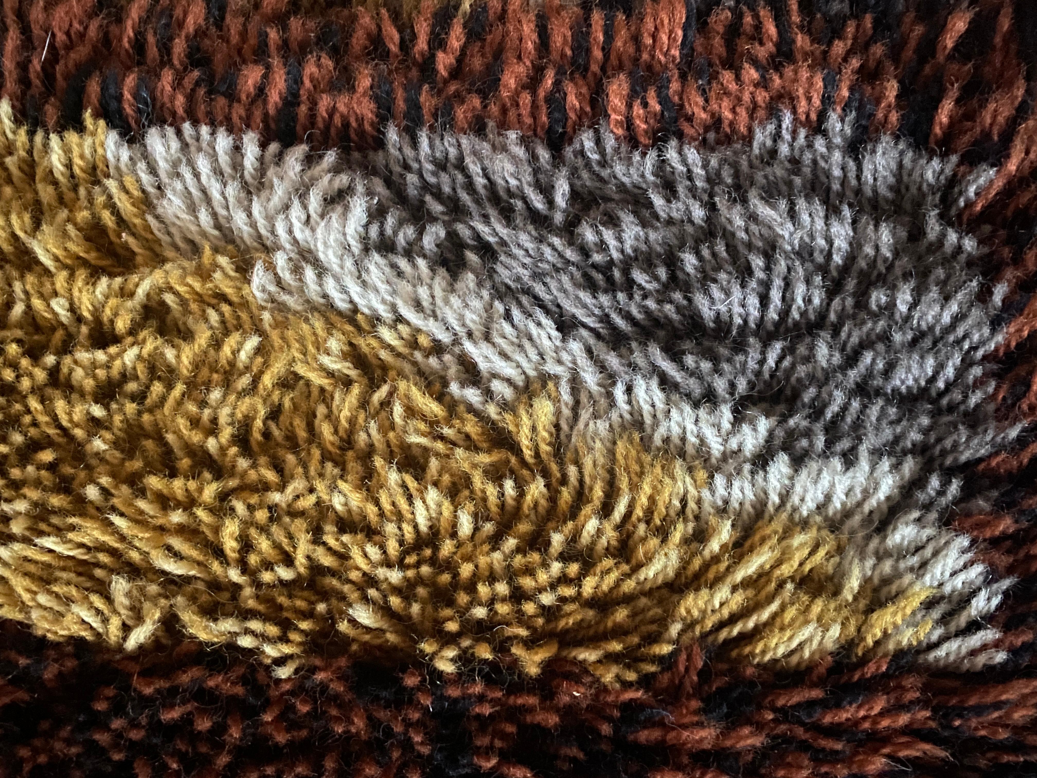 Mid-century Modern High Pile Rya Rug, Sweden, 1960s For Sale 4
