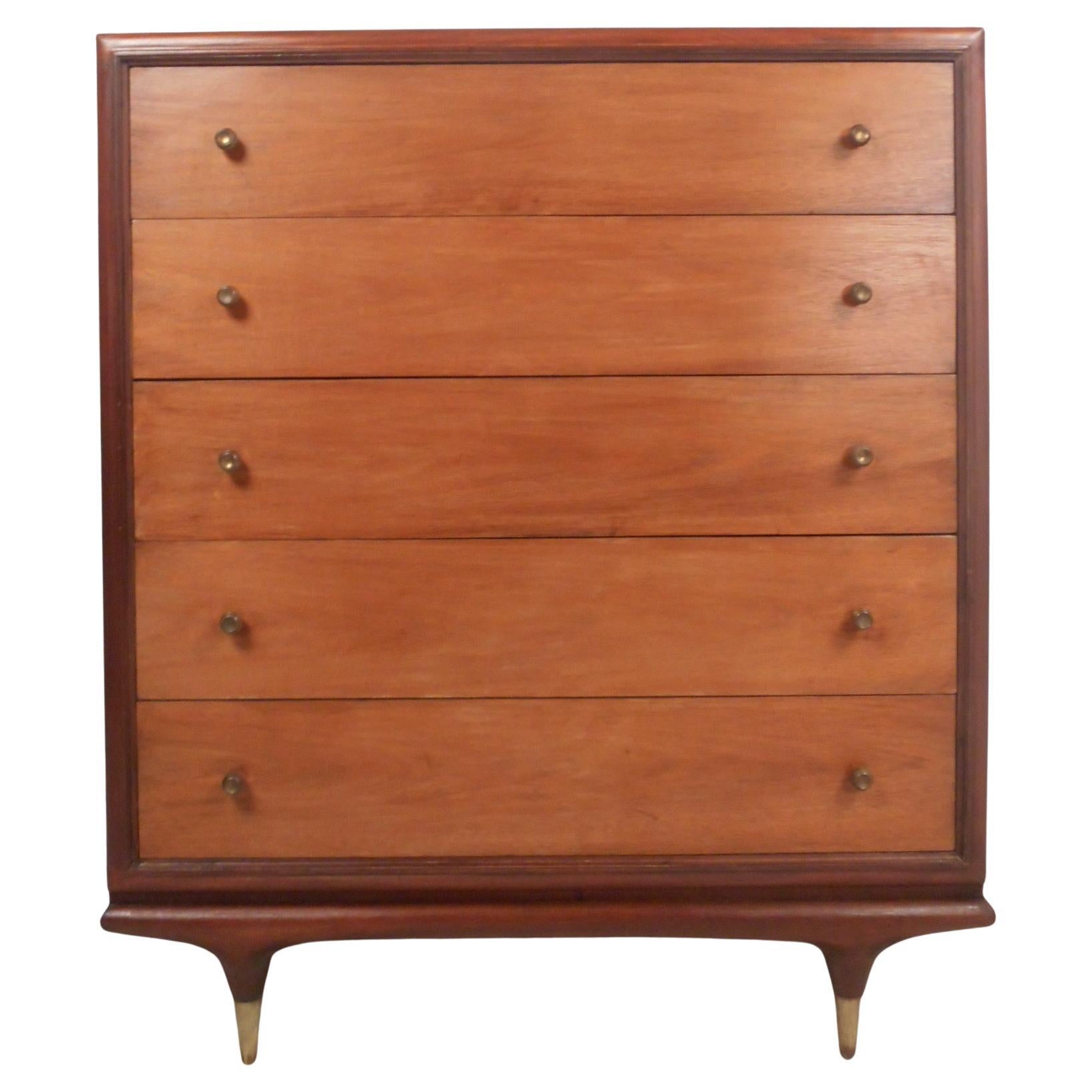 Mid-Century Modern Highboy by Kent Coffey For Sale