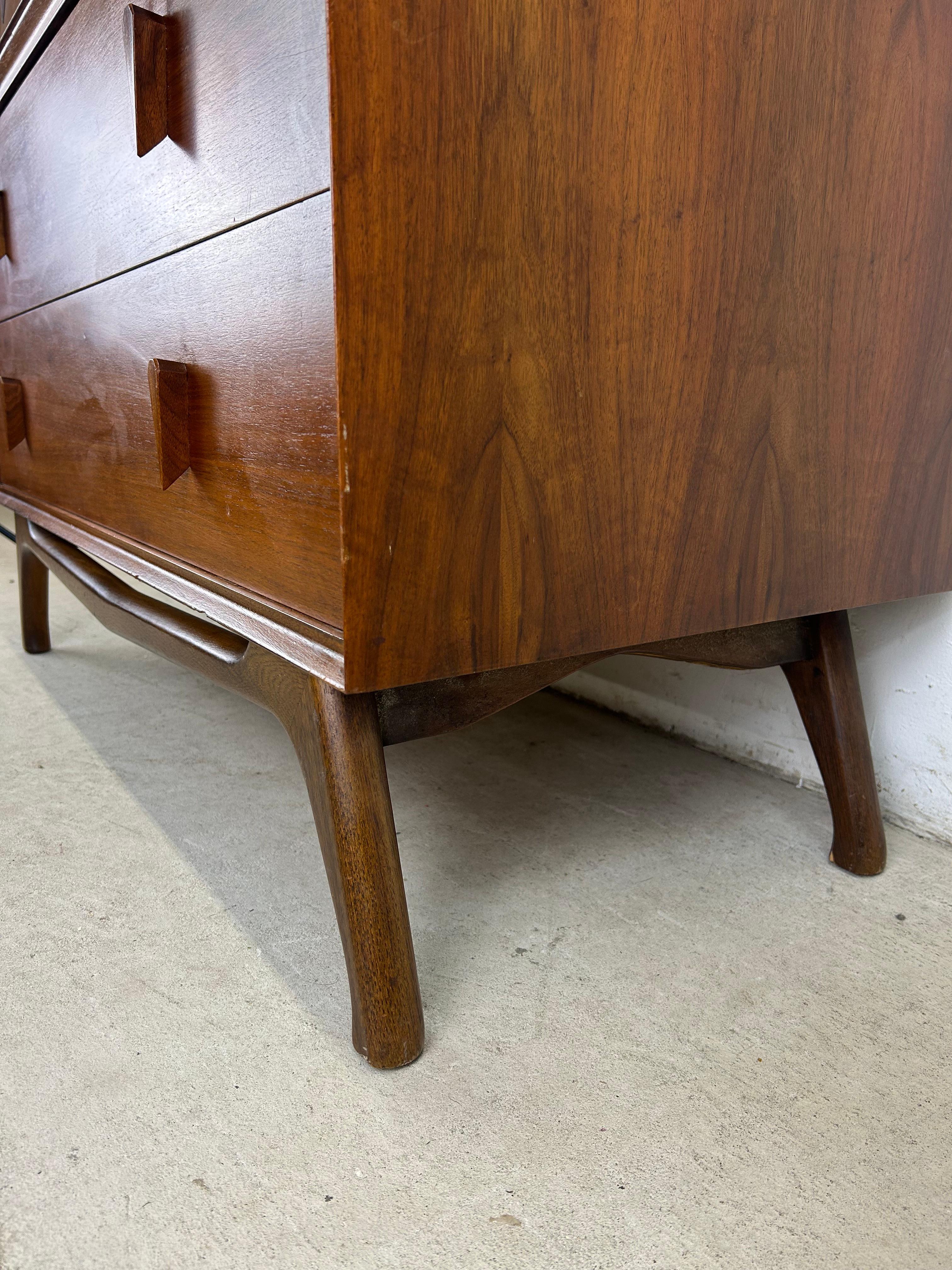 Cómoda Highboy Mid Century Modern de Albert Parvin para American of Martinsville en venta 2