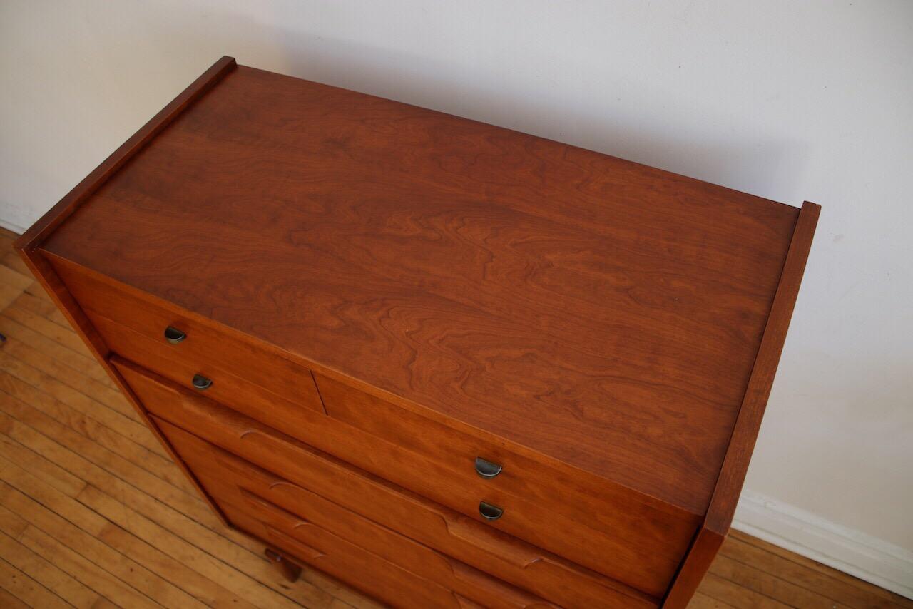 Danish Mid-Century Modern Highboy Dresser by Century Furniture