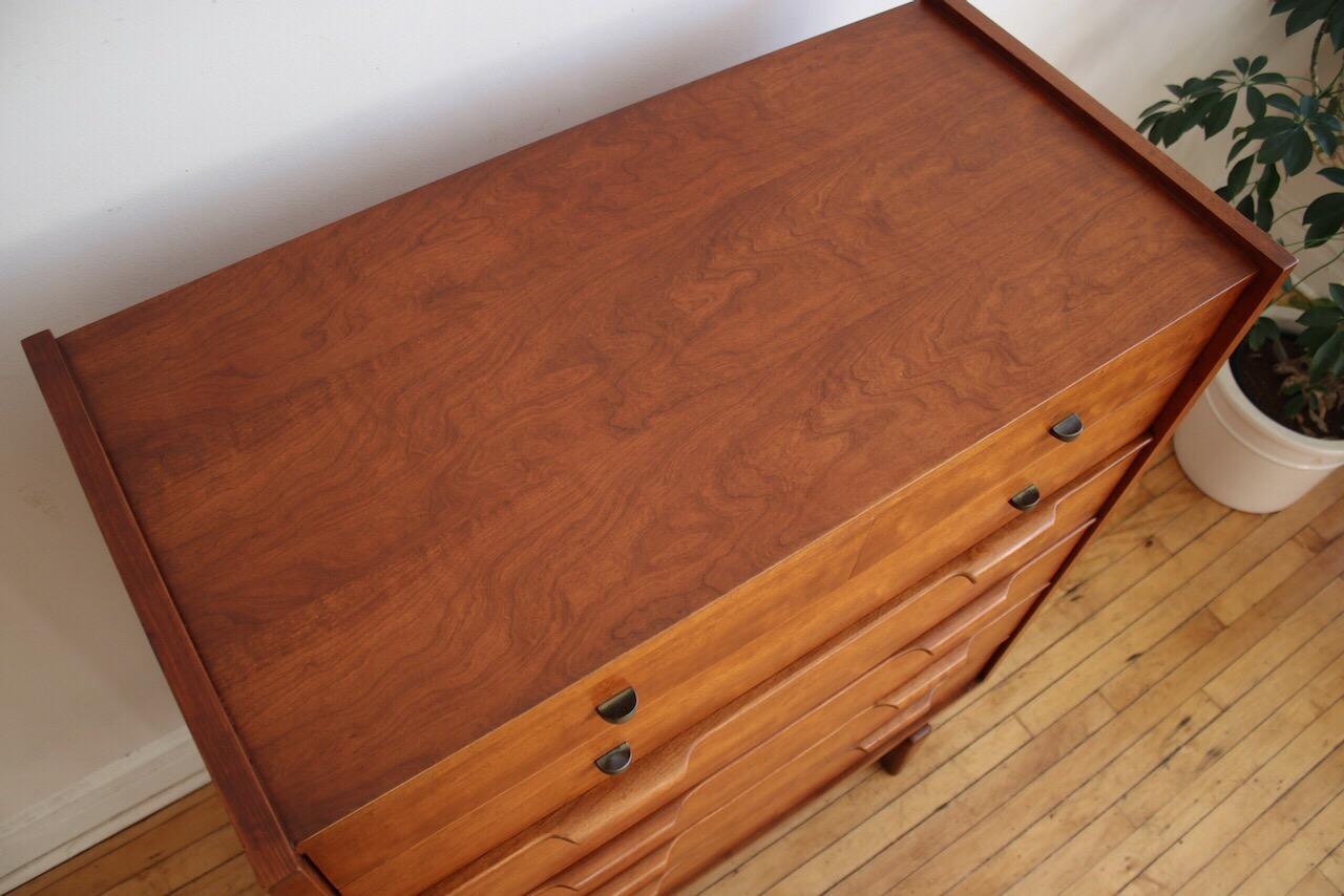 Mid-Century Modern Highboy Dresser by Century Furniture In Excellent Condition In Brooklyn, NY
