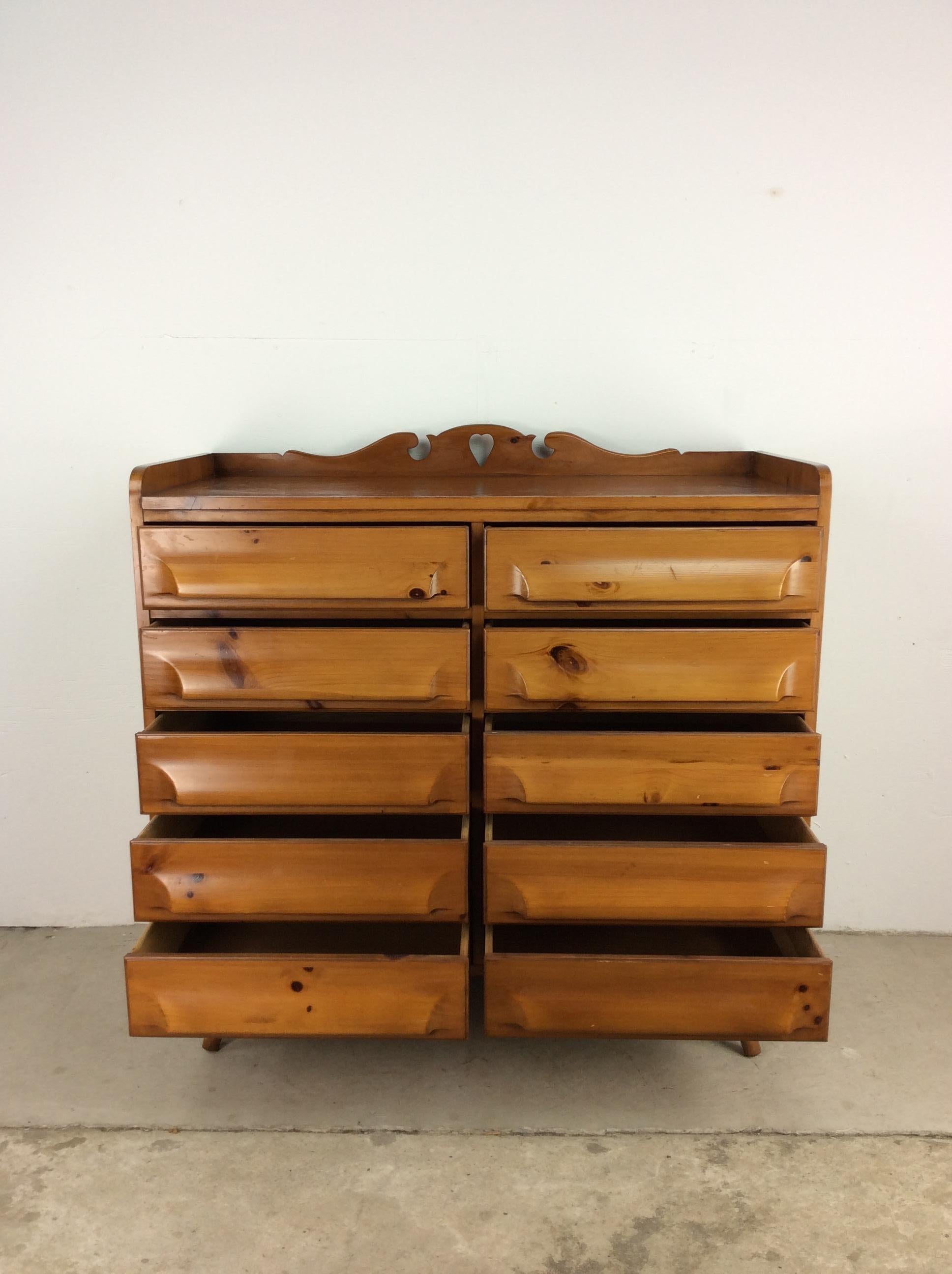Pine Mid-Century Modern Highboy Dresser by Franklin Shockey For Sale
