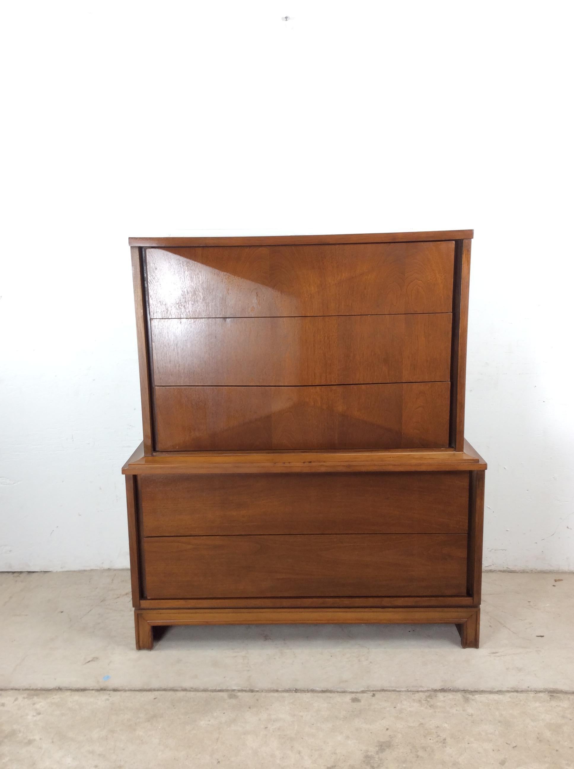 Comò Highboy del Mid Century Modern di Johnson Carper in vendita 8