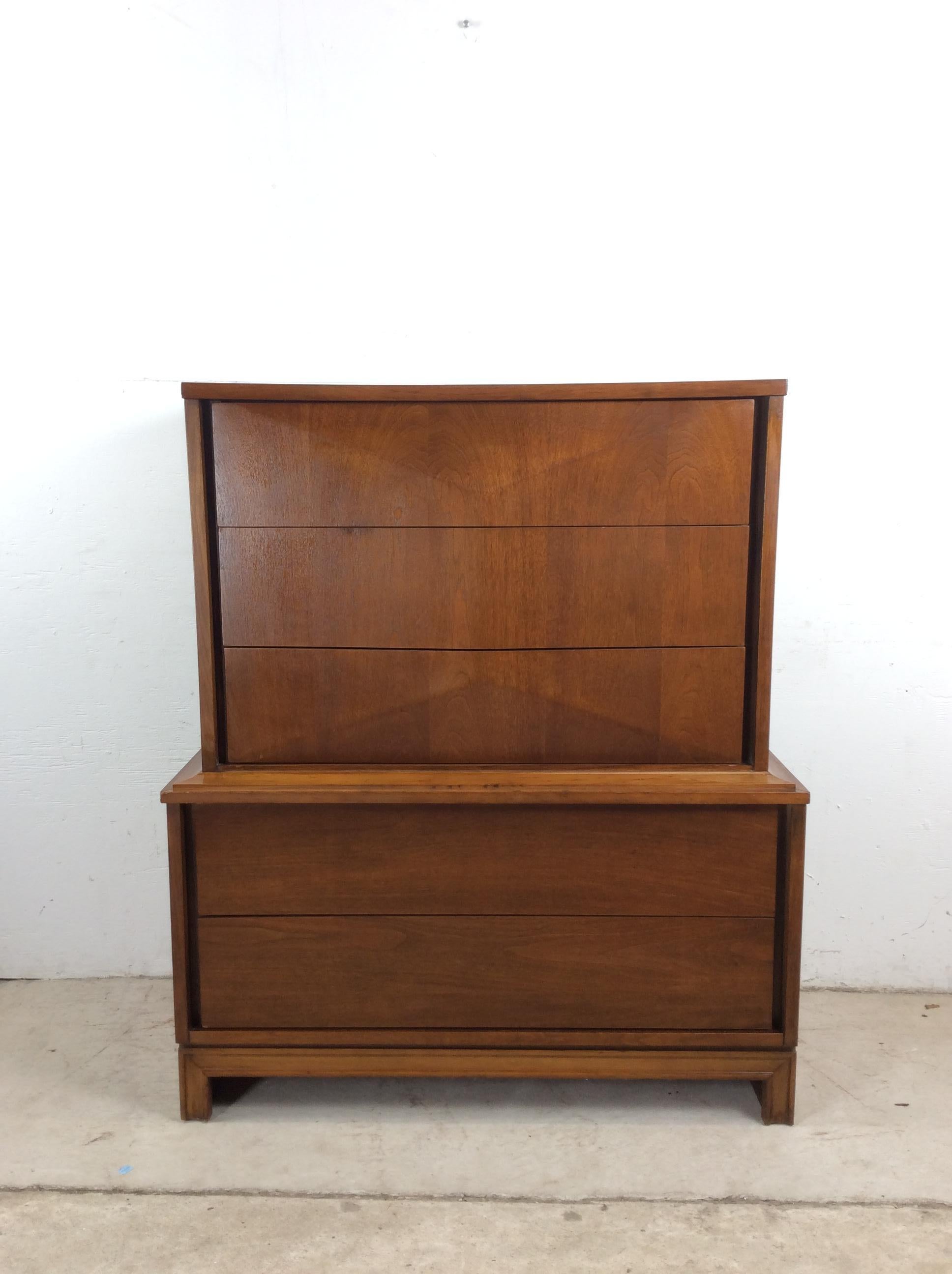 Comò Highboy del Mid Century Modern di Johnson Carper in vendita 9