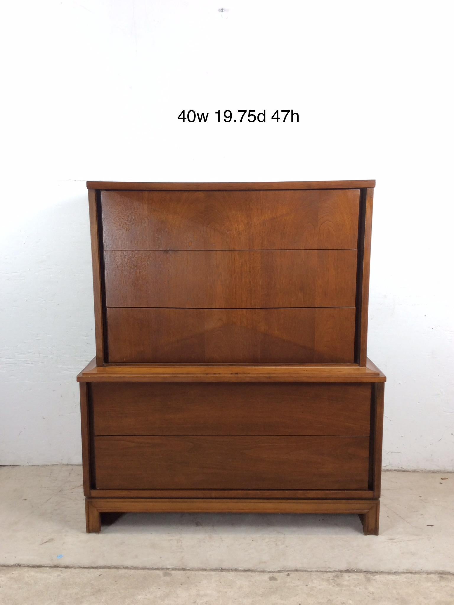 Comò Highboy del Mid Century Modern di Johnson Carper in vendita 10