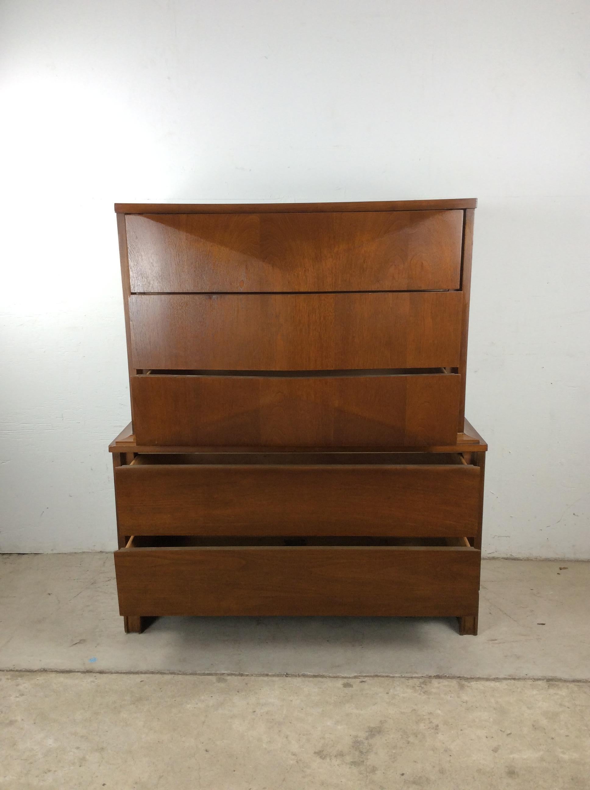 Formica Comò Highboy del Mid Century Modern di Johnson Carper in vendita