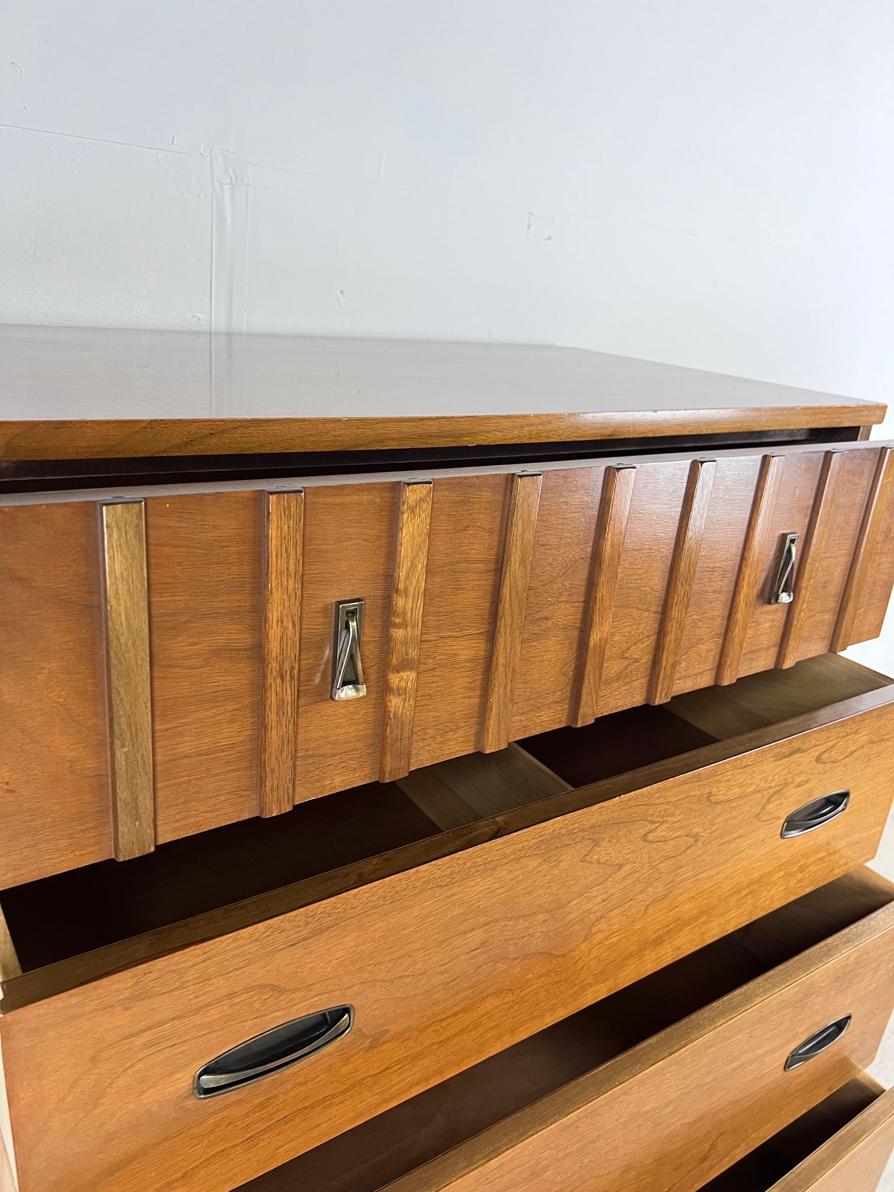 Mid-Century Modern Highboy Dresser by Krug Furniture 4