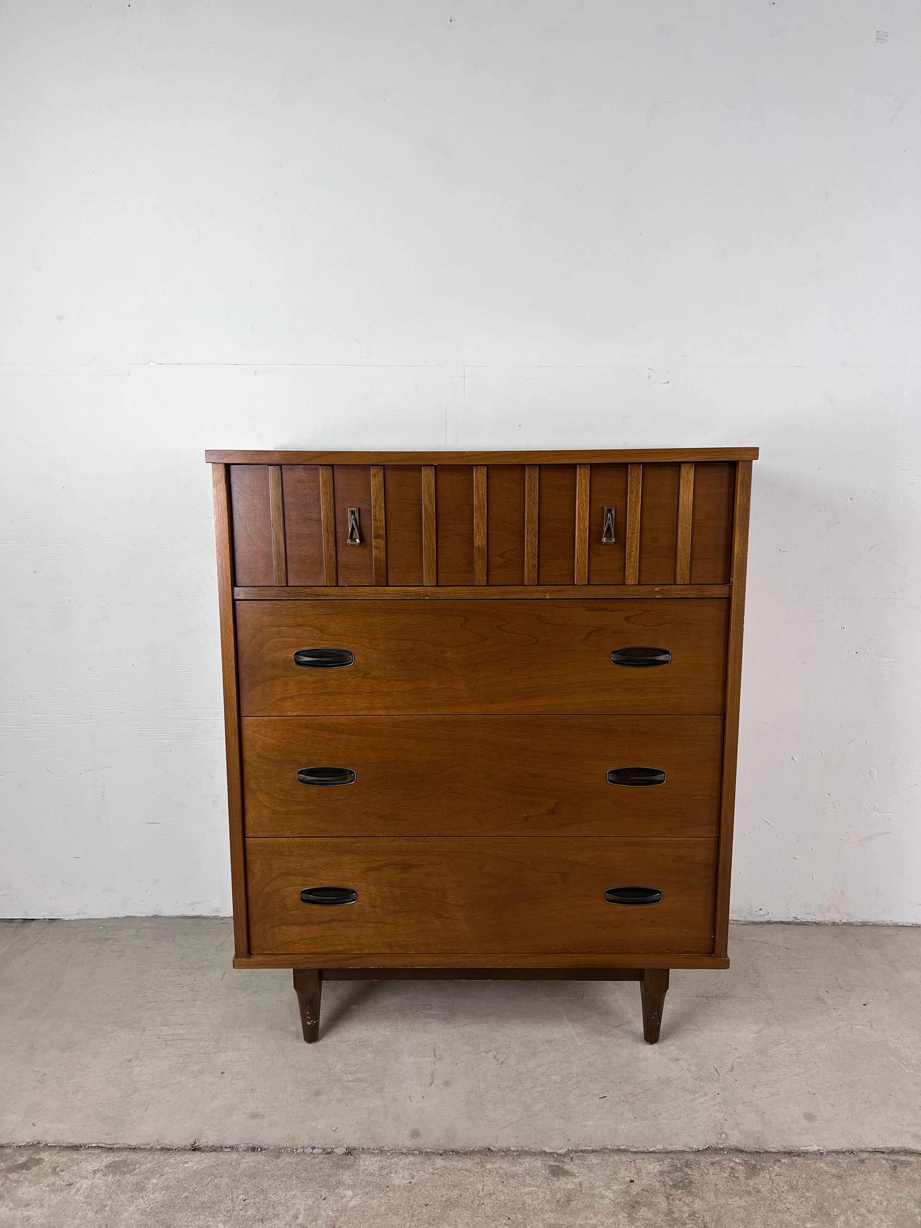 Mid-Century Modern Highboy Dresser by Krug Furniture 7