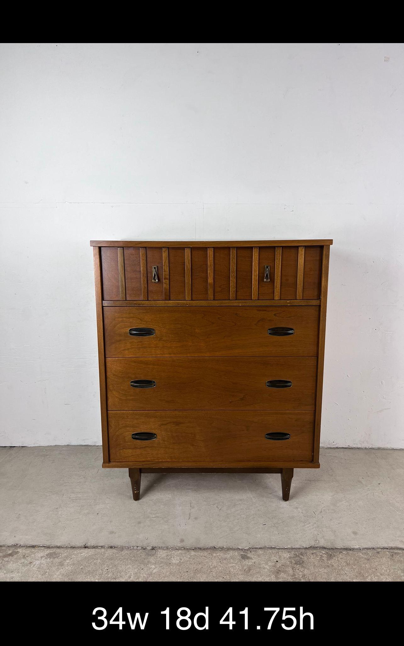 Mid-Century Modern Highboy Dresser by Krug Furniture 8