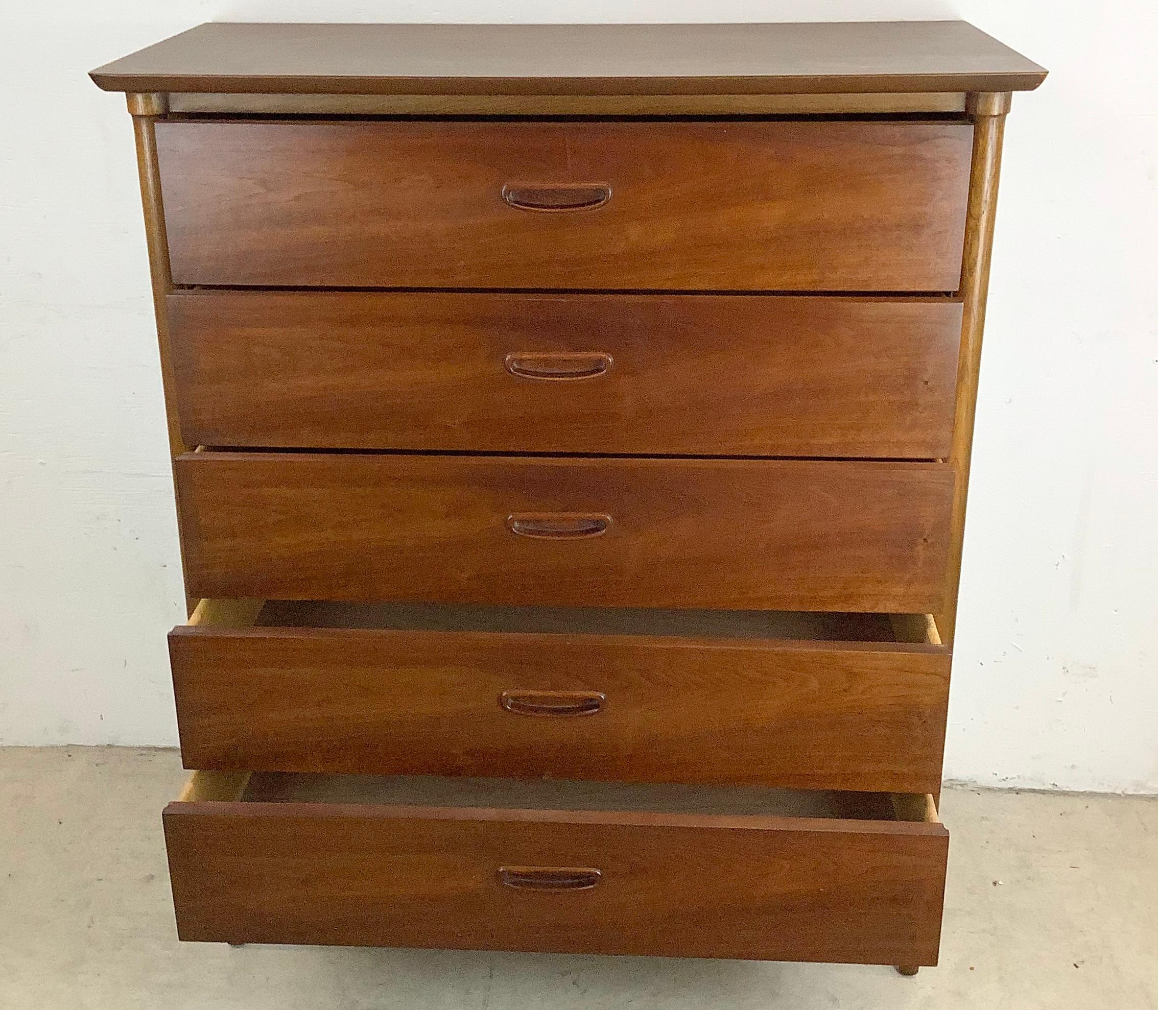 Mid-Century Modern Highboy Dresser by Lane 7