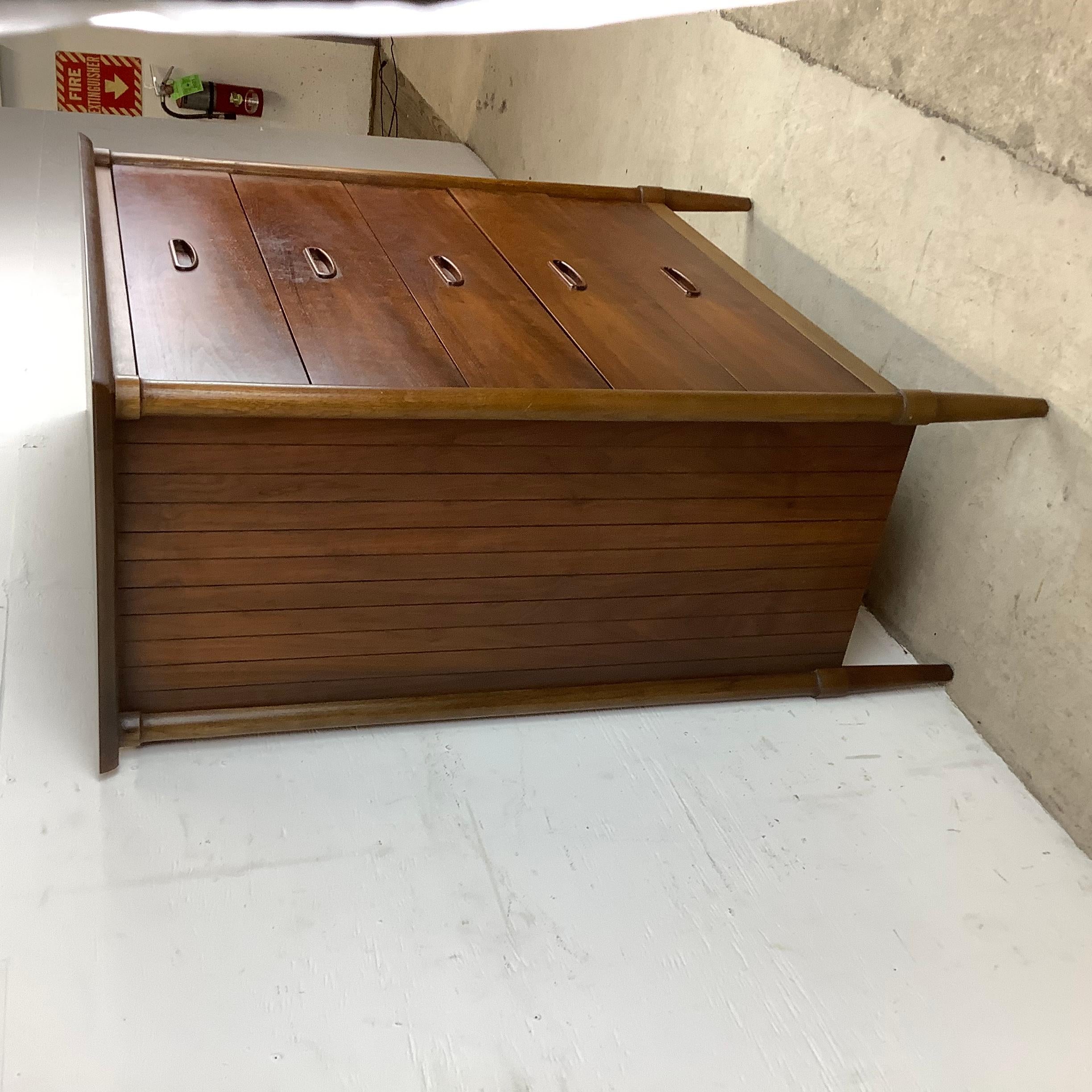 Mid-Century Modern Highboy Dresser by Lane 13