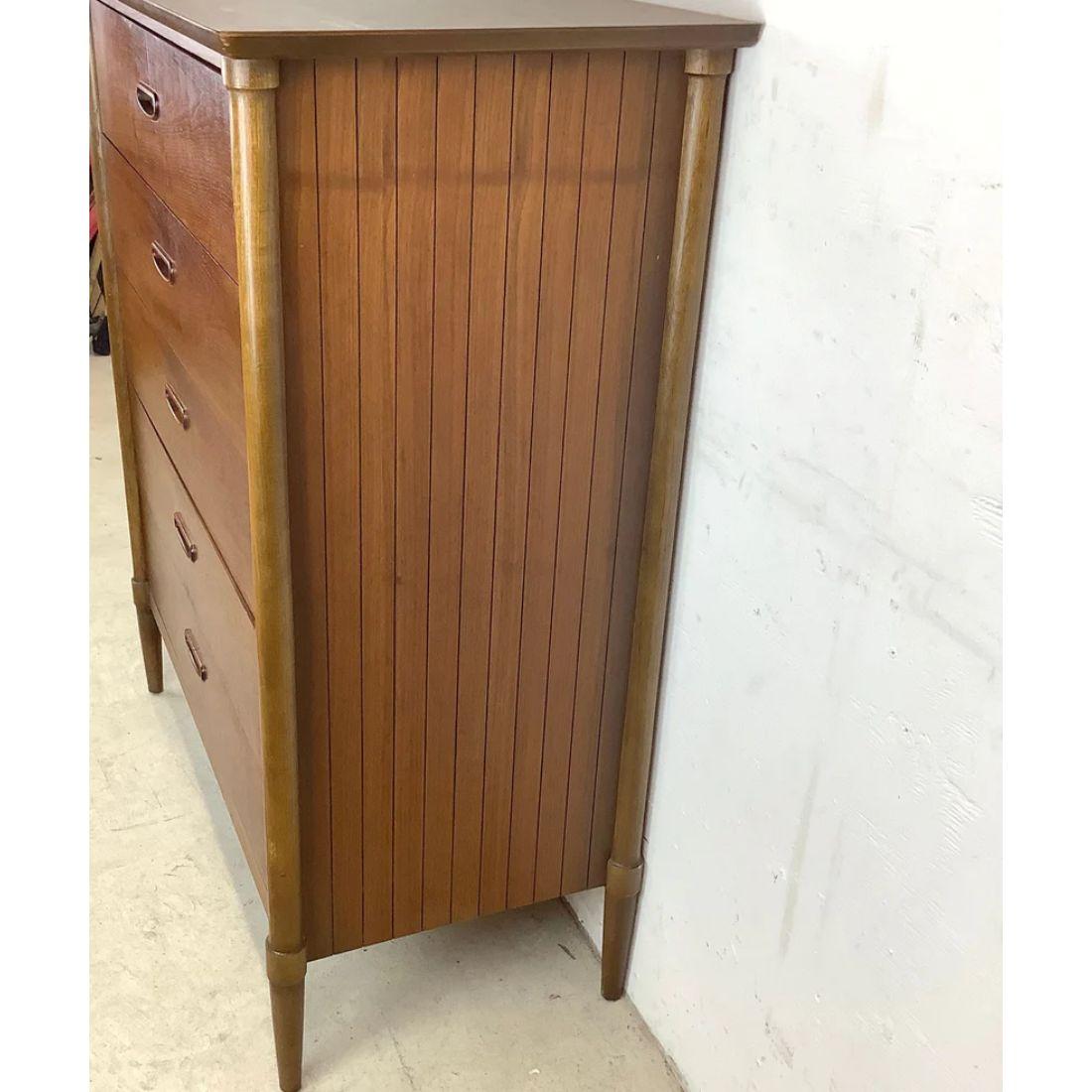 20th Century Mid-Century Modern Highboy Dresser by Lane