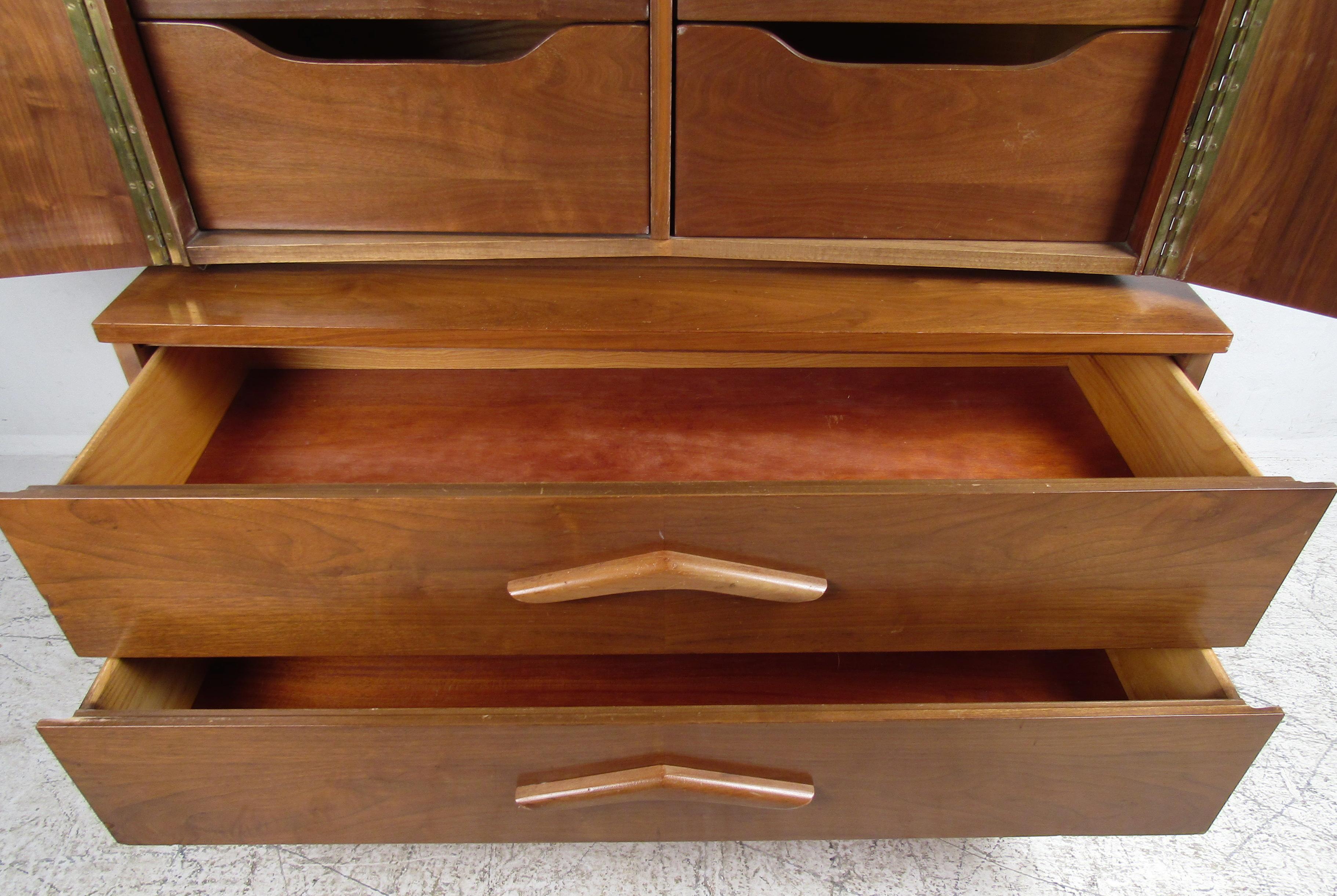 Mid-Century Modern Highboy Dresser  1